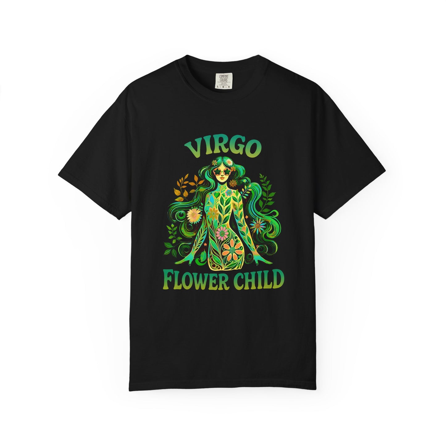 Virgo Flower Child – Vibrant Retro Zodiac Tee