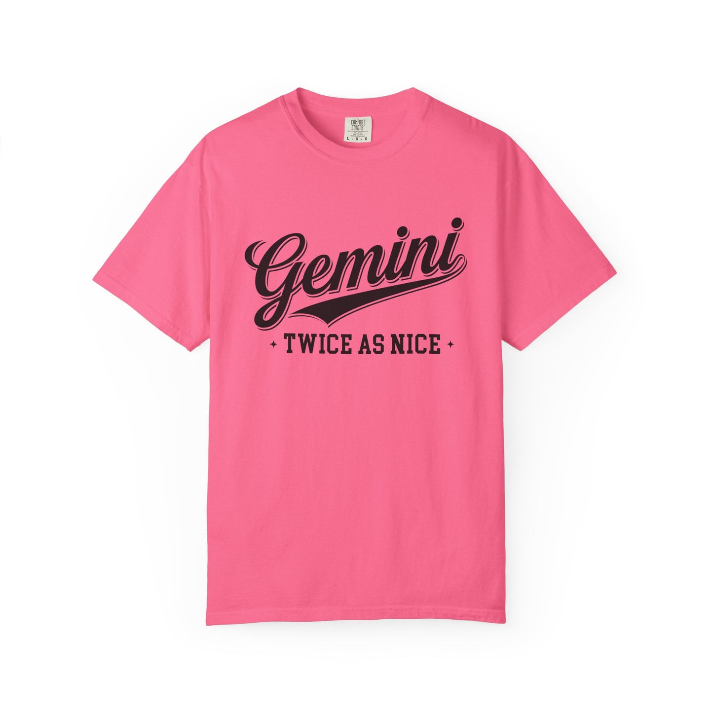 Gemini “Twice As Nice” Zodiac- Retro Astrology Tee - Unisex Graphic Shirt