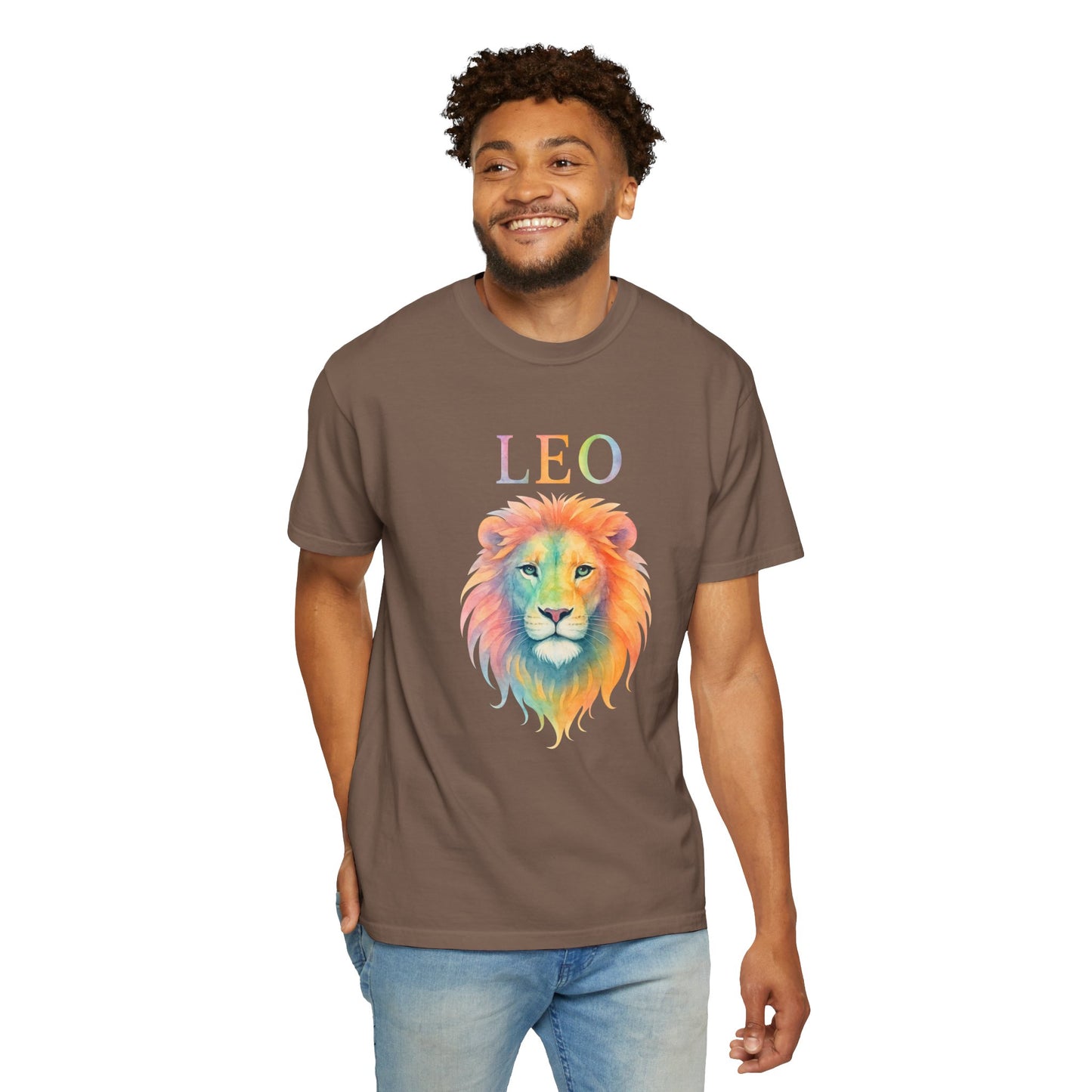 LEO Tee β Colorful Lion Zodiac Shirt