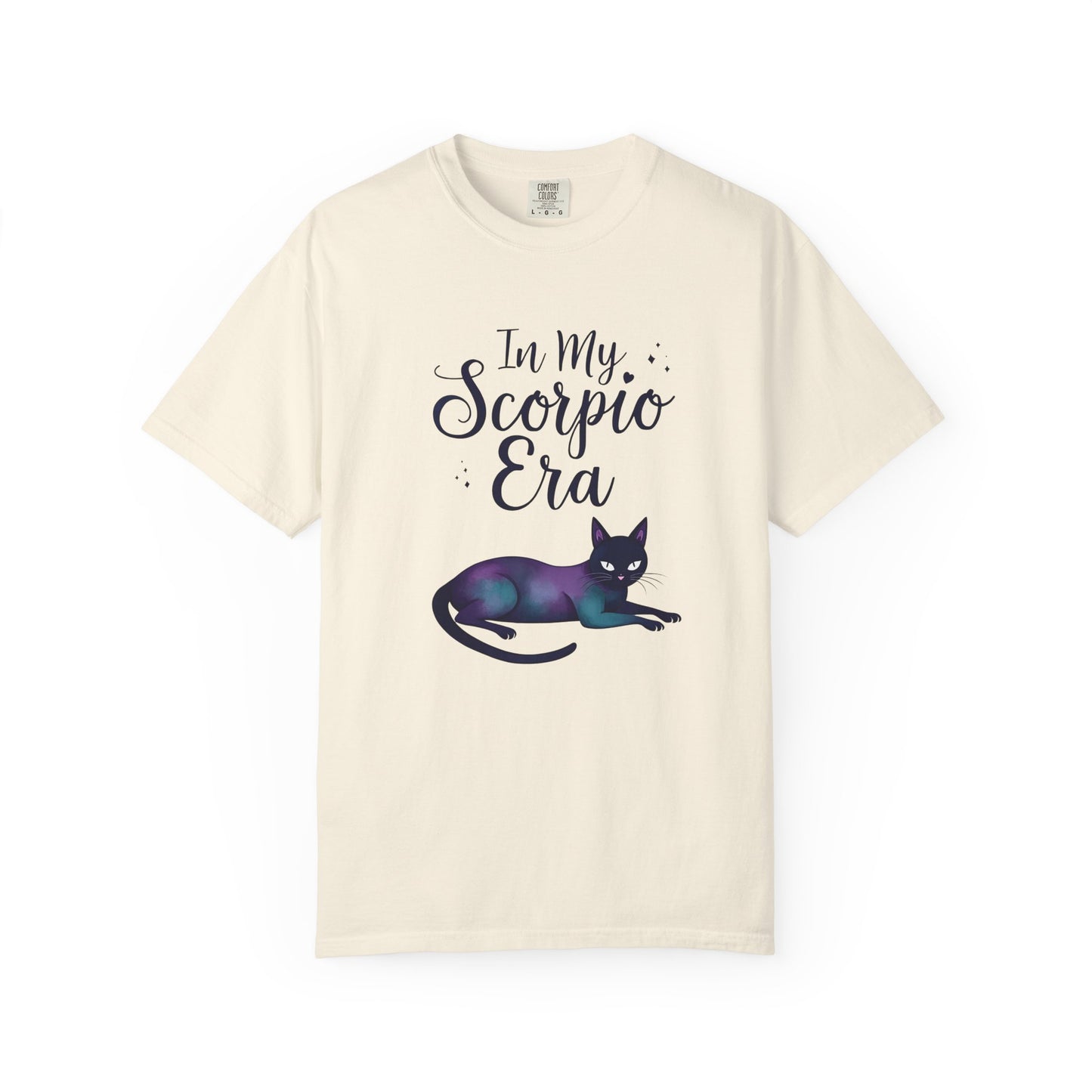 In My Scorpio Era – Mystical Black Cat Tee for the Zodiac Baddie