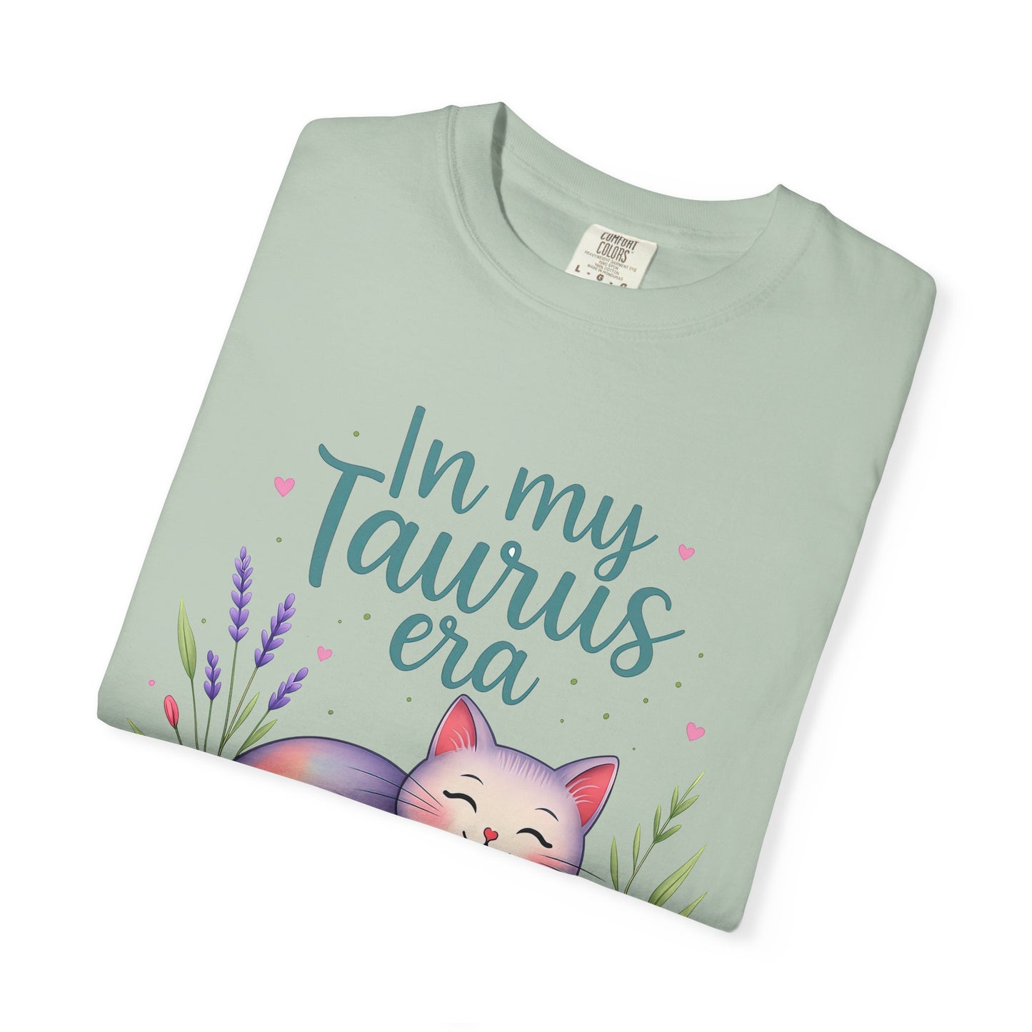 In My Taurus Era – Colorful Zodiac Cat Tee