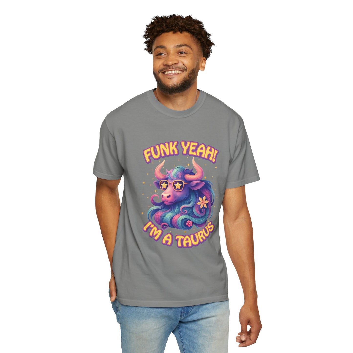 Funk Yeah! I’m a Taurus Retro – Colorful Tee Funny Zodiac Shirt