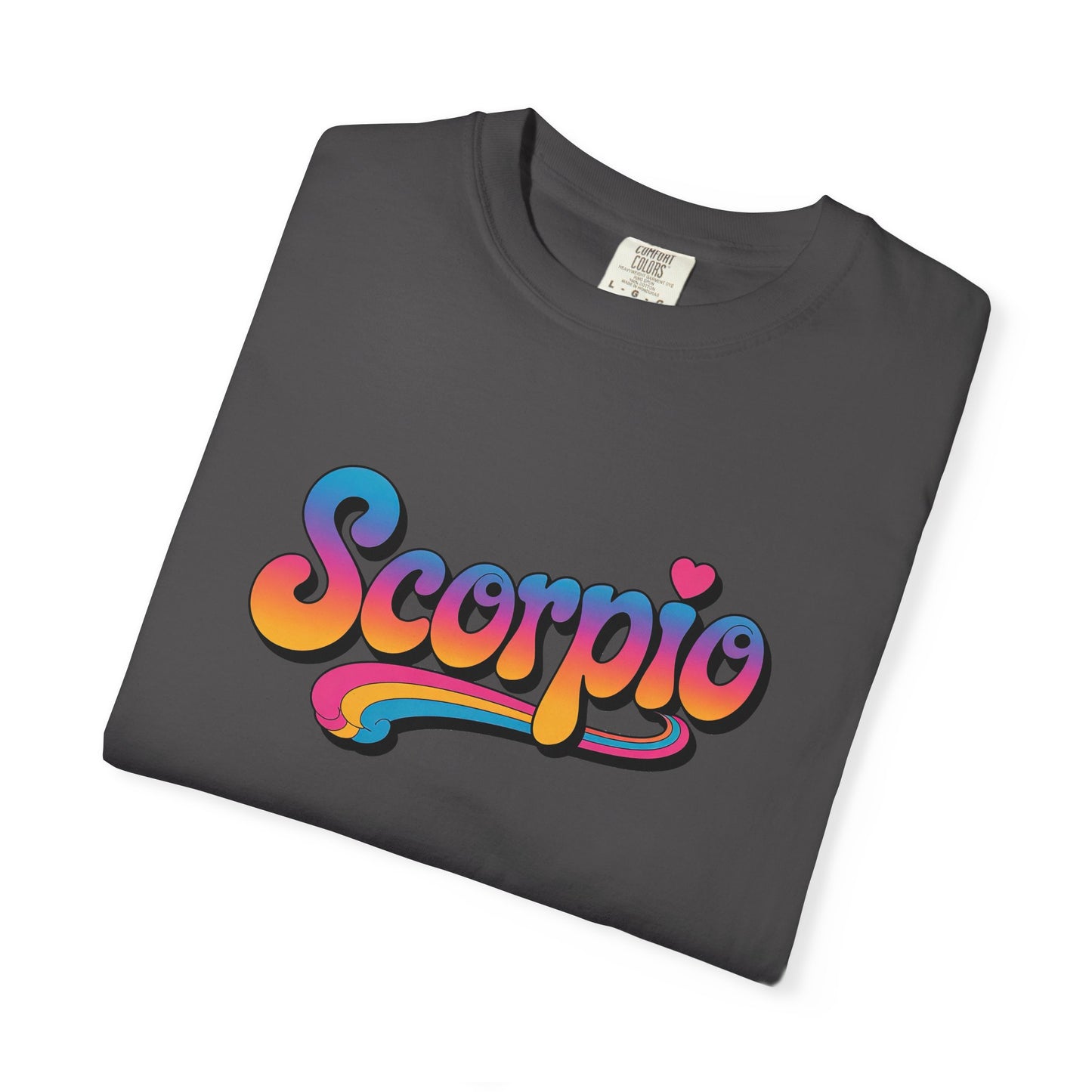 Scorpio Retro Groovy Tee – Multicolor Zodiac Shirt