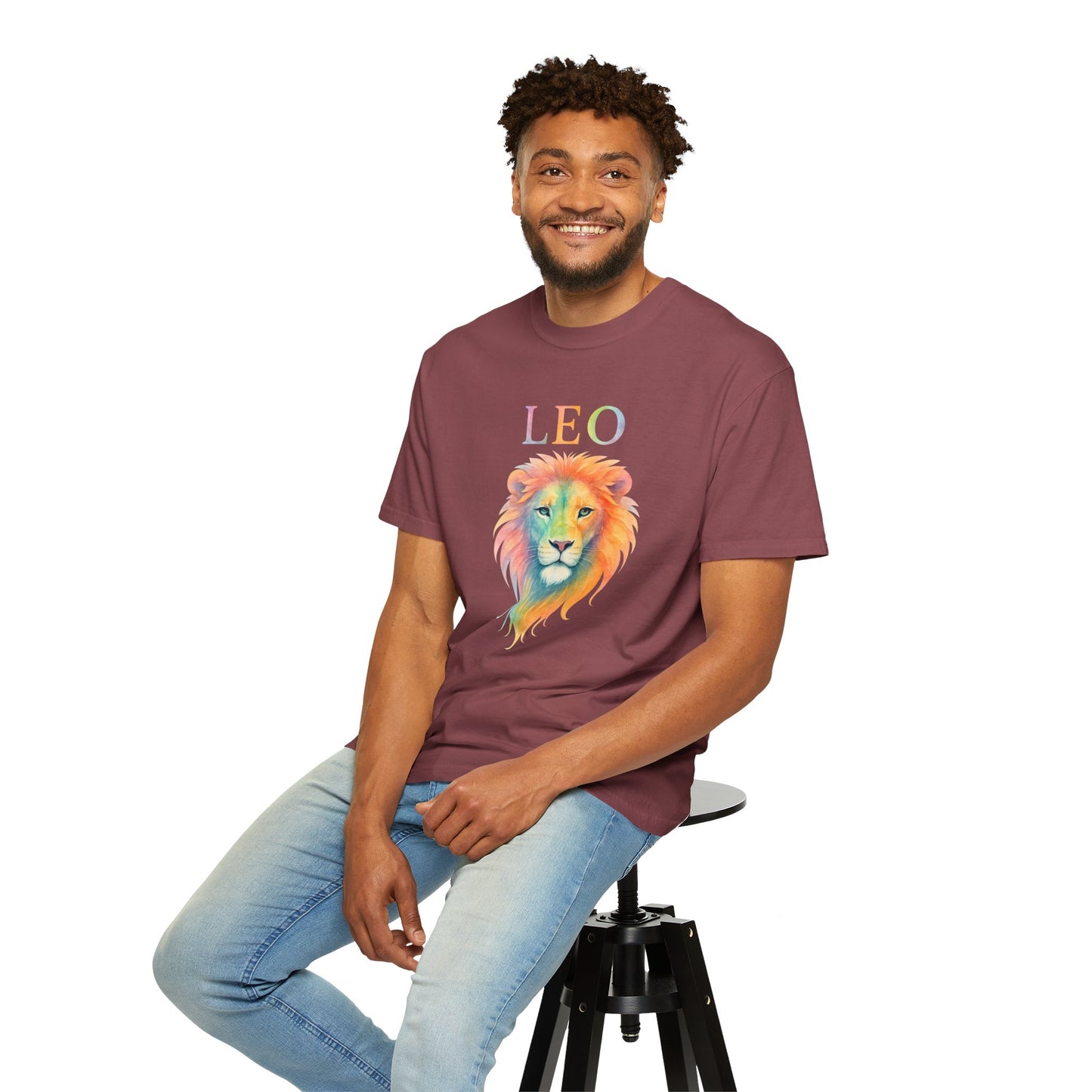 LEO Tee β Colorful Lion Zodiac Shirt