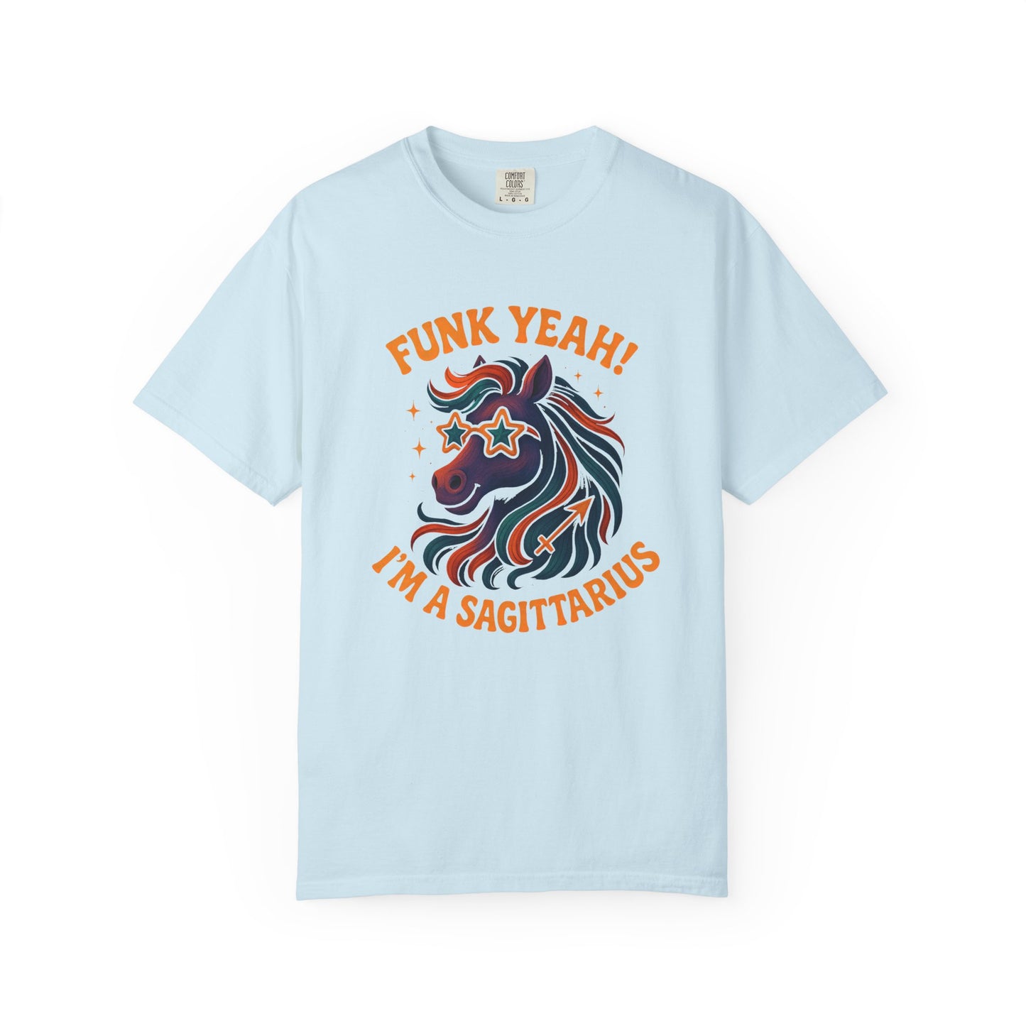 Funk Yeah! I’m a Sagittarius – Retro Colorful Tee Zodiac Shirt