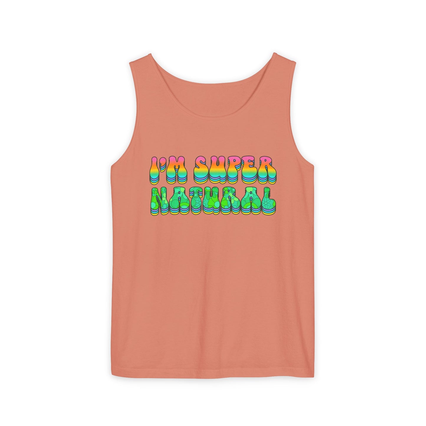 I'm Super Natural - Retro Affirmation virgo Tank Top (Unisex)