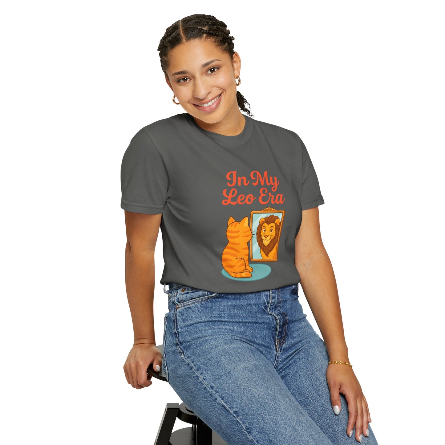 In My Leo Era - Funny Cat and Lion Mirror Tee