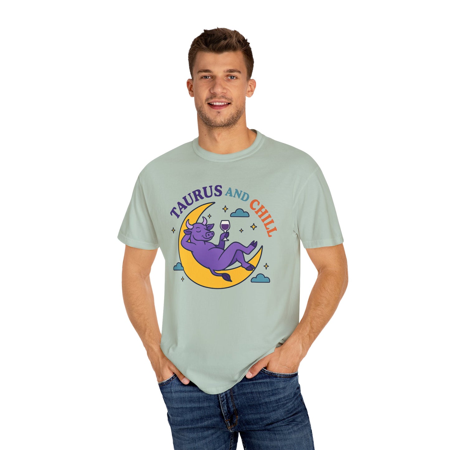 Taurus and Chill – Colorful Funny Zodiac Tee