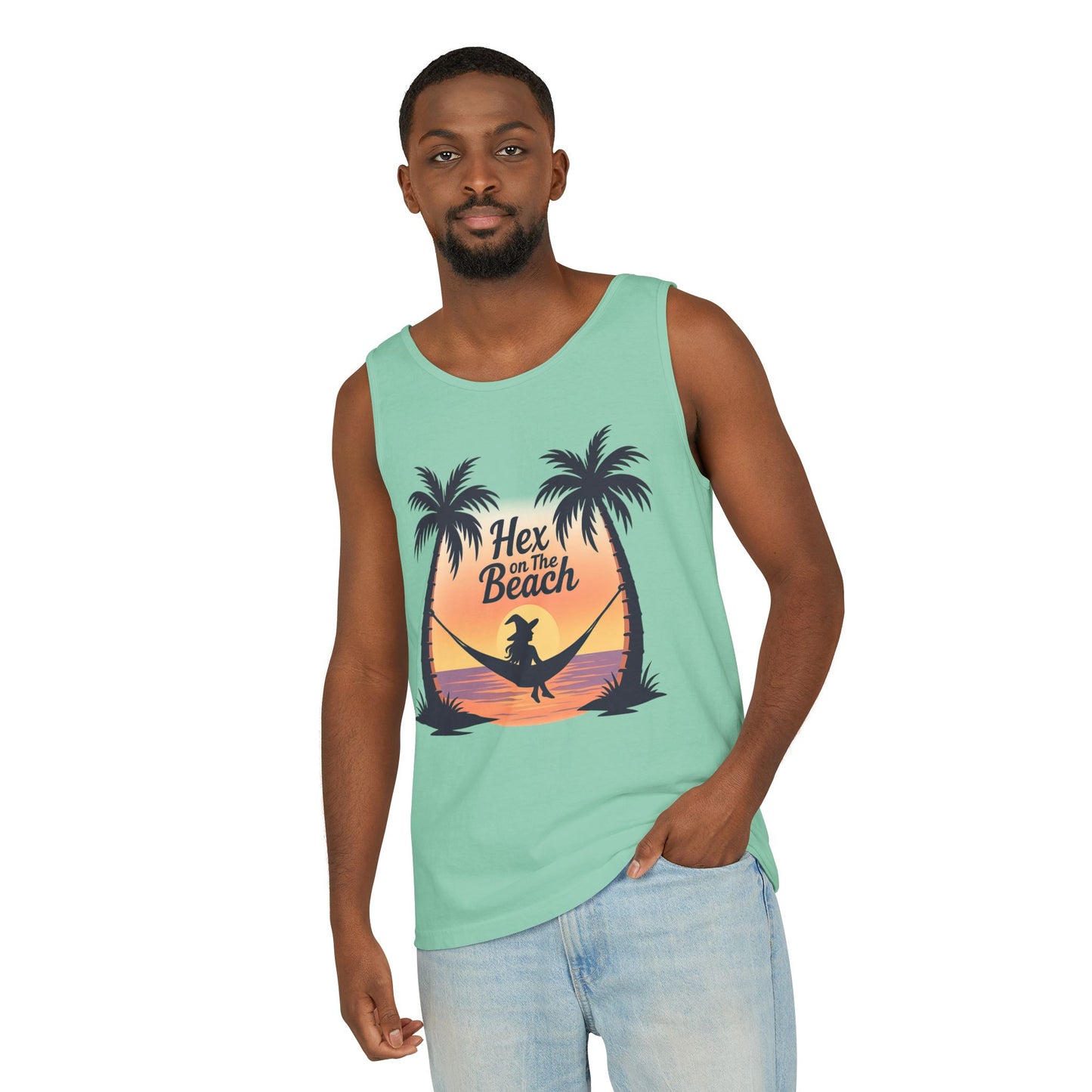 Hex on the Beach Tank – Wicked Retro Witchcore Shirt