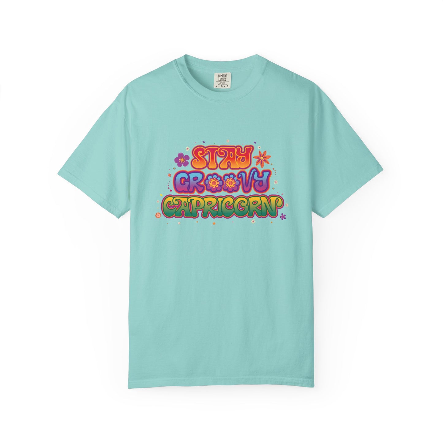 Stay Groovy Capricorn β Retro Flower Power Zodiac Tee