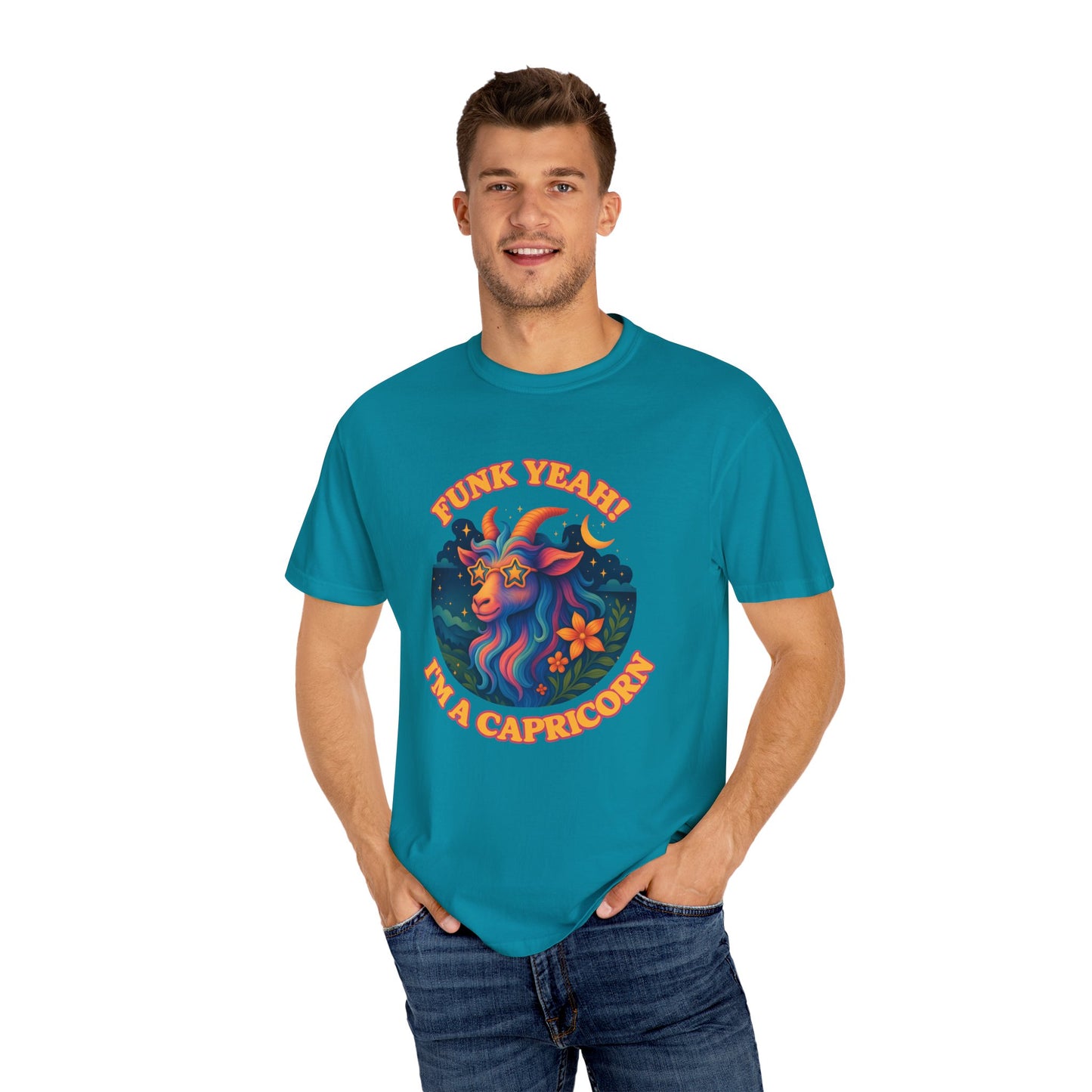 Funk Yeah! I’m a Capricorn – Retro Goat Groove Tee