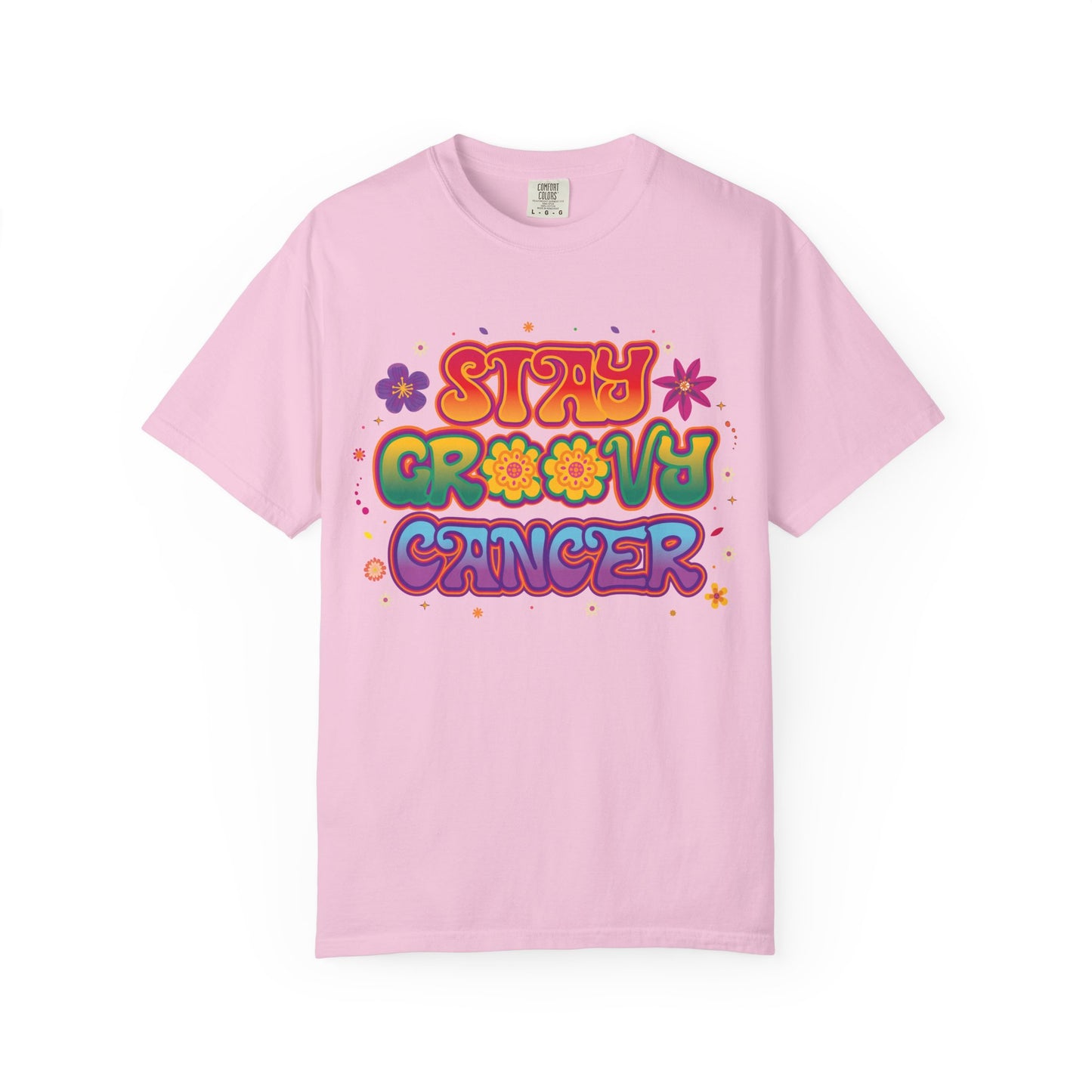 Stay Groovy Cancer Tee – Retro Colorful Zodiac Shirt