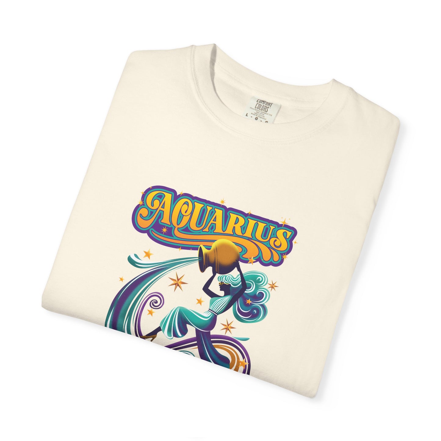 Aquarius Fueled by Stardust & Rebellion – Retro Rebel Tee
