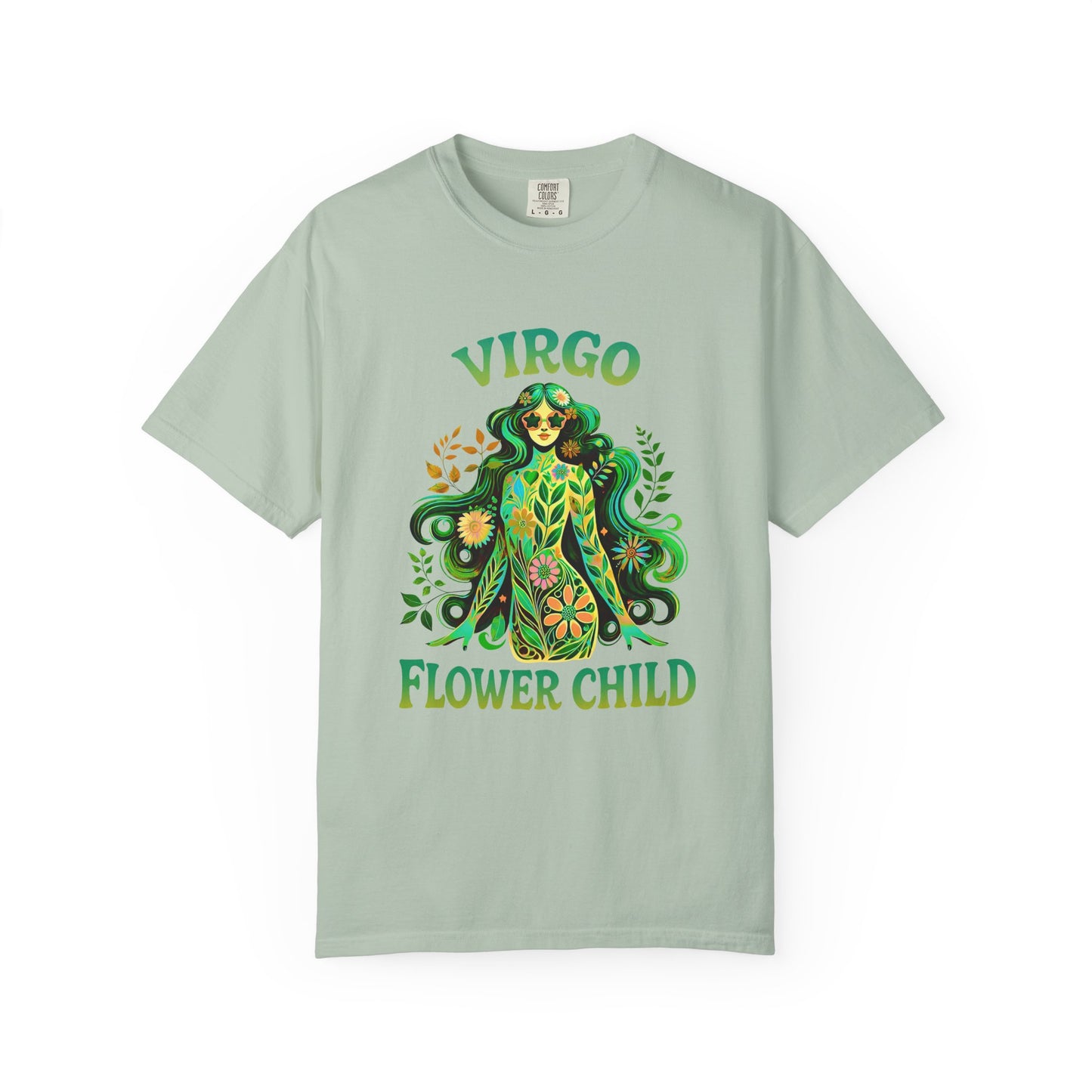 Virgo Flower Child – Vibrant Retro Zodiac Tee