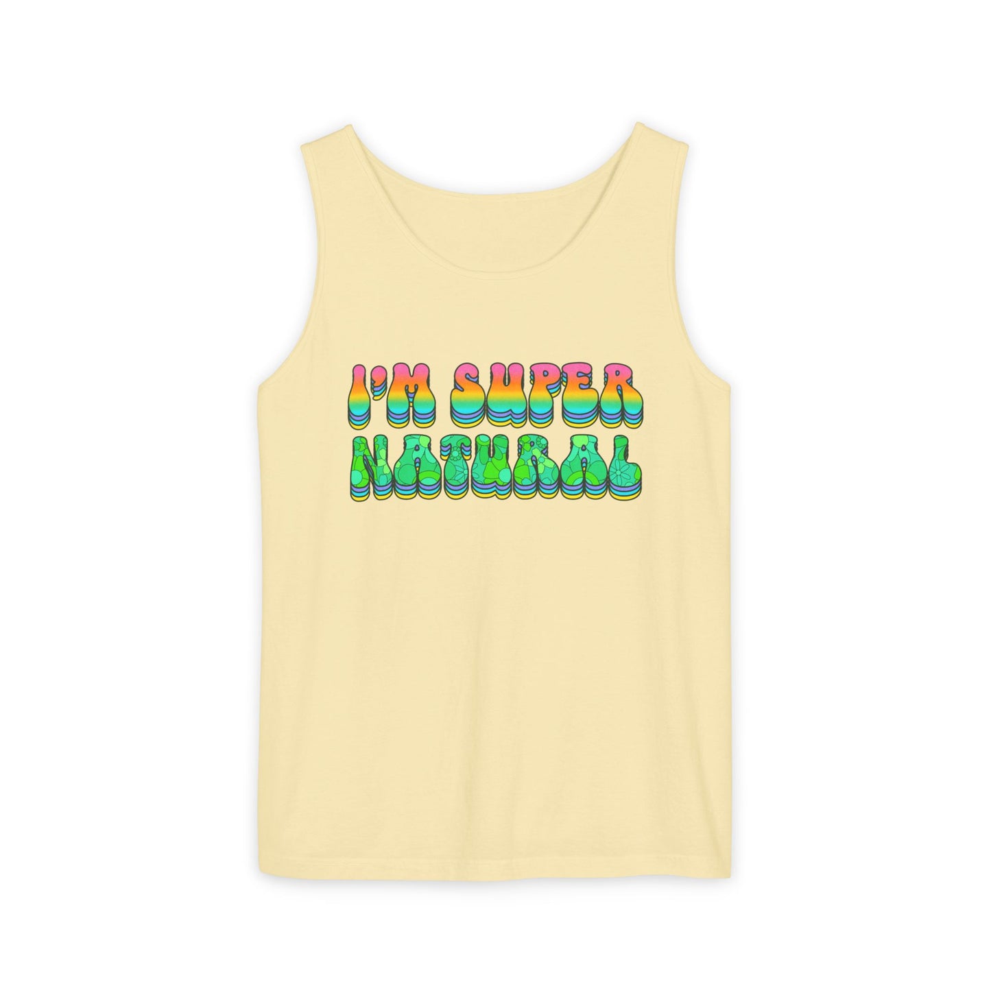 I'm Super Natural - Retro Affirmation virgo Tank Top (Unisex)