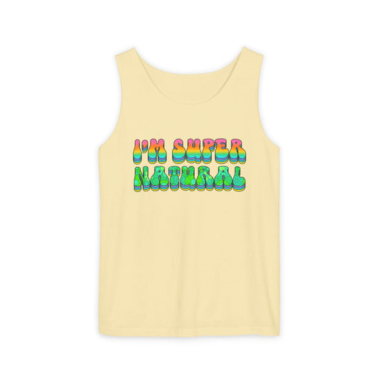 I'm Super Natural - Retro Affirmation virgo Tank Top (Unisex)
