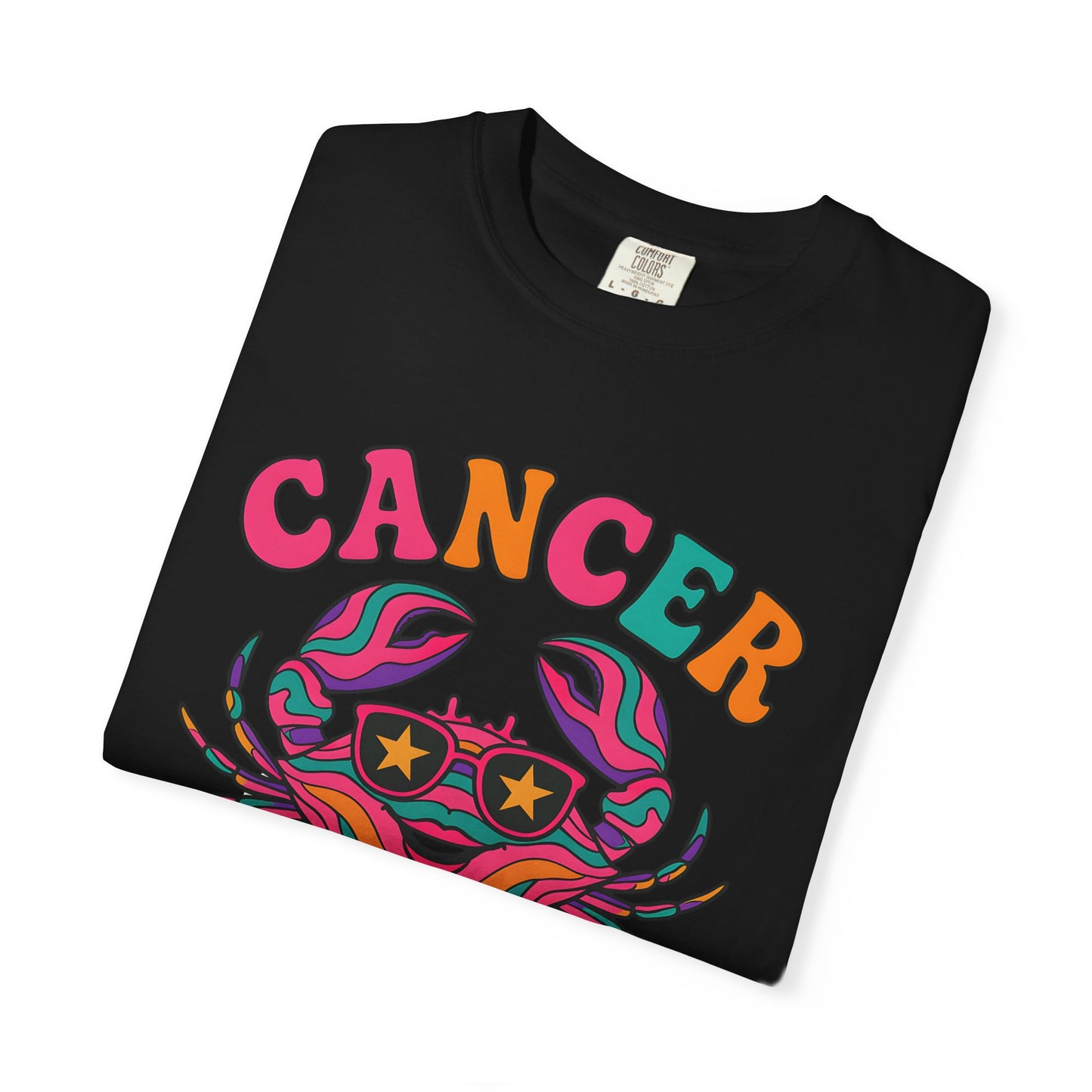 Cancer Vibes Tee – Colorful Retro Zodiac Shirt