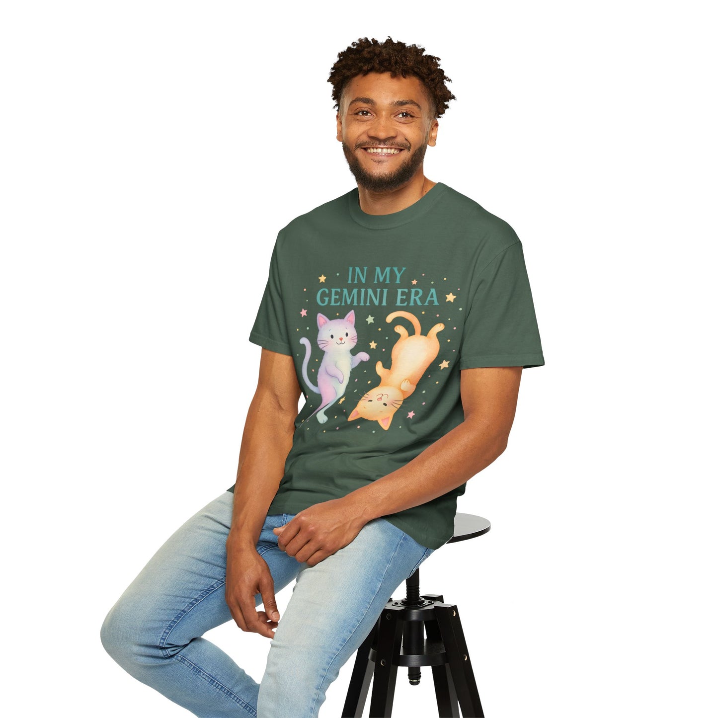 In My Gemini Era Tee β Playful Funny Cats Zodiac Shirt