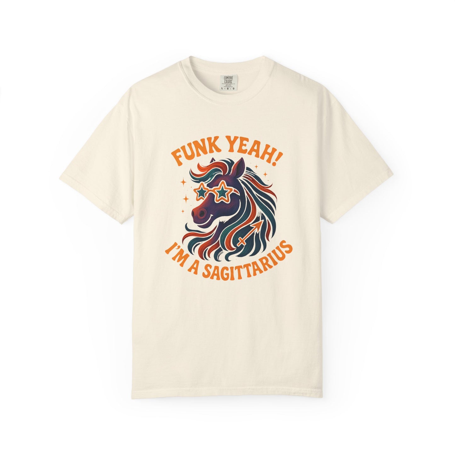 Funk Yeah! I’m a Sagittarius – Retro Colorful Tee Zodiac Shirt