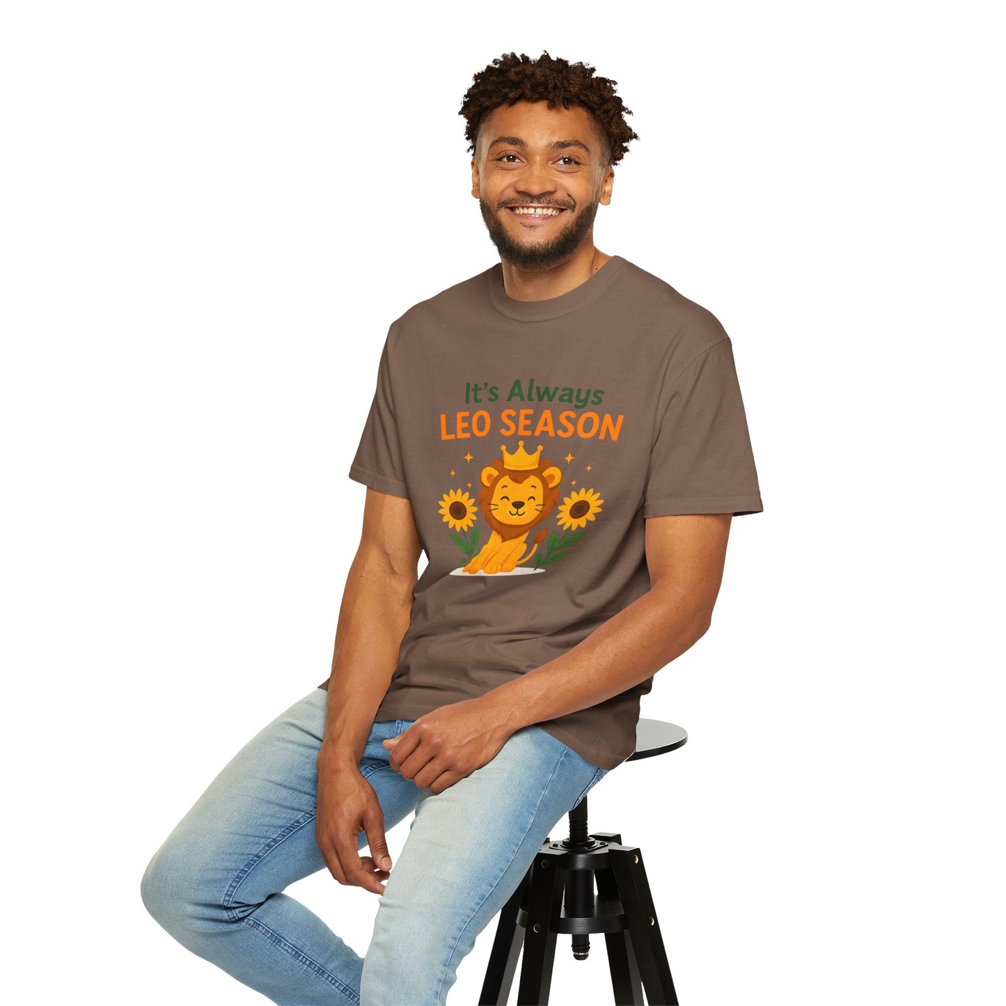 It’s Always Leo Season – Funny Sunflower Lion Tee