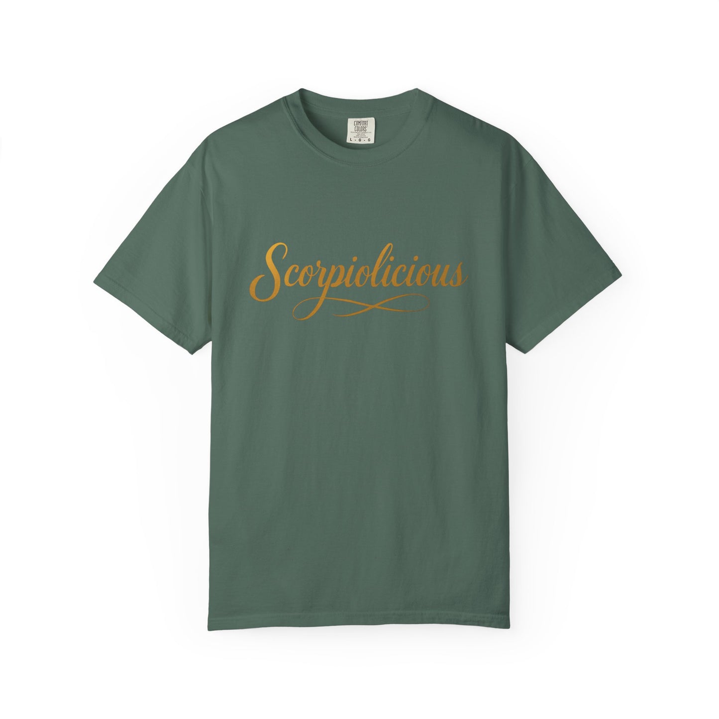 Scorpiolicious – Retro Script Scorpio Tee