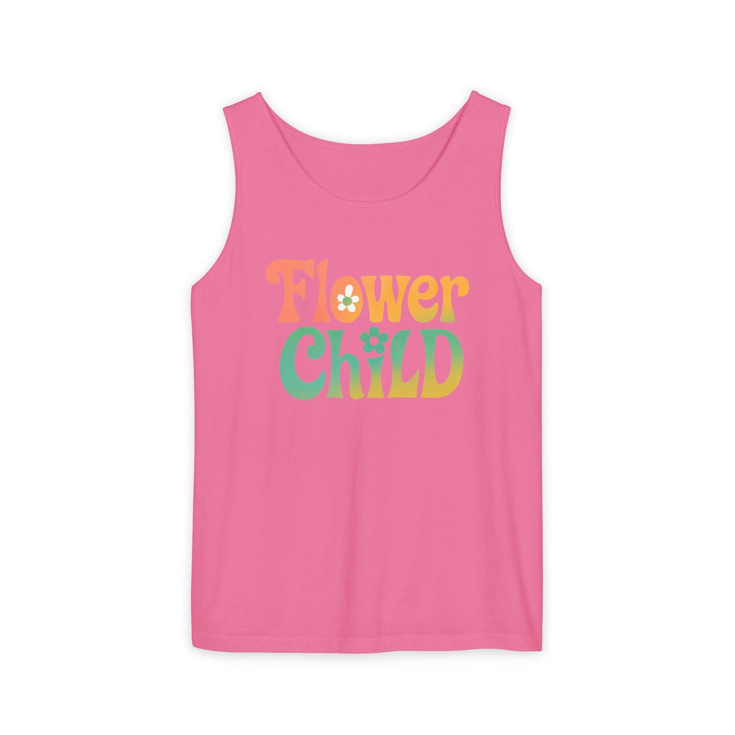 Flower Child - Boho Retro Style Sleeveless Tank (Unisex)