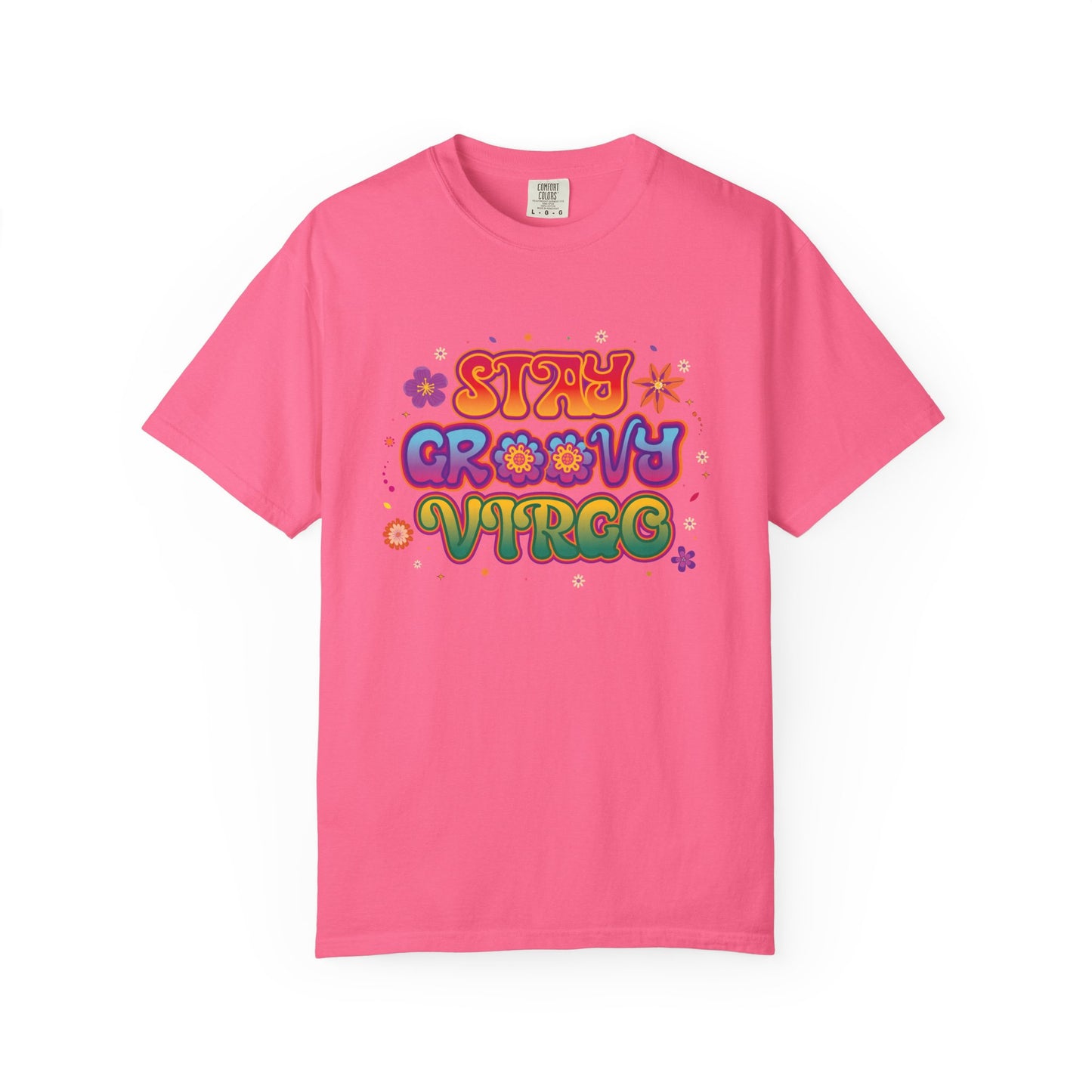 STAY GROOVY VIRGO – Retro Psychedelic Zodiac Tee