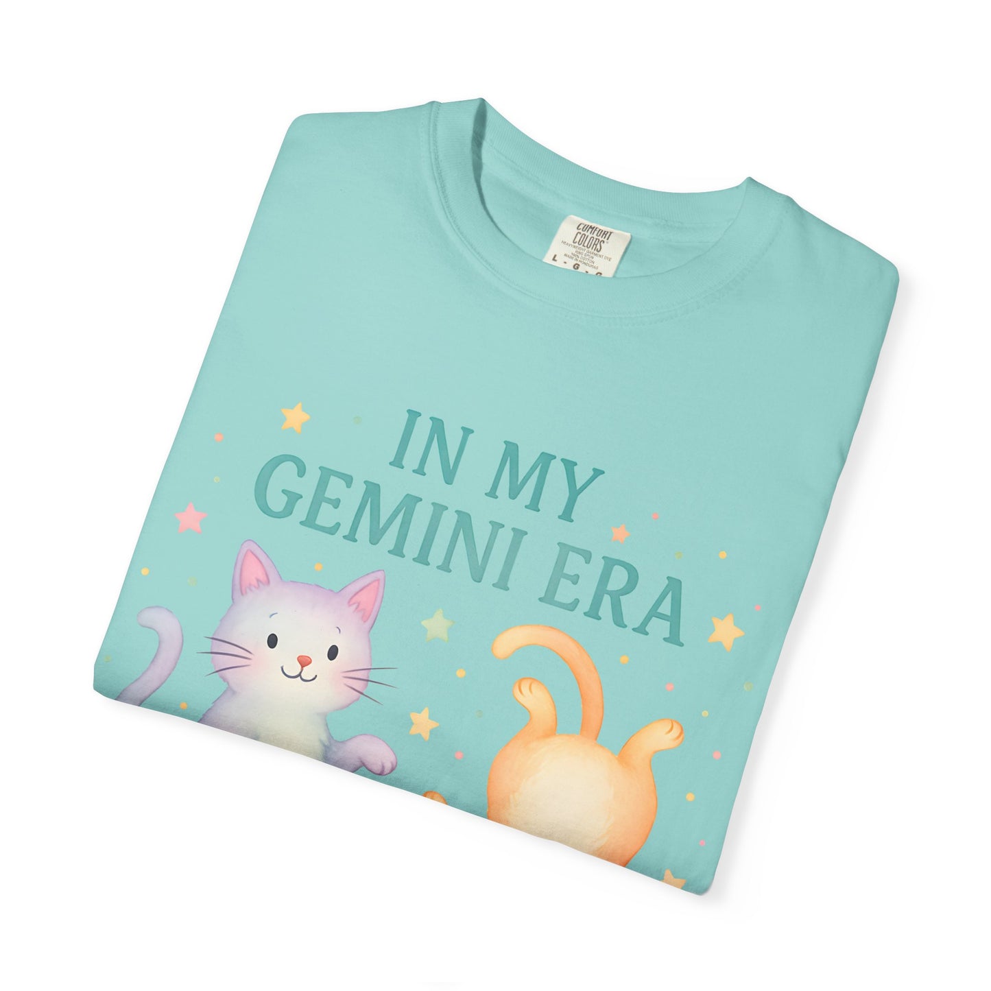 In My Gemini Era Tee β Playful Funny Cats Zodiac Shirt