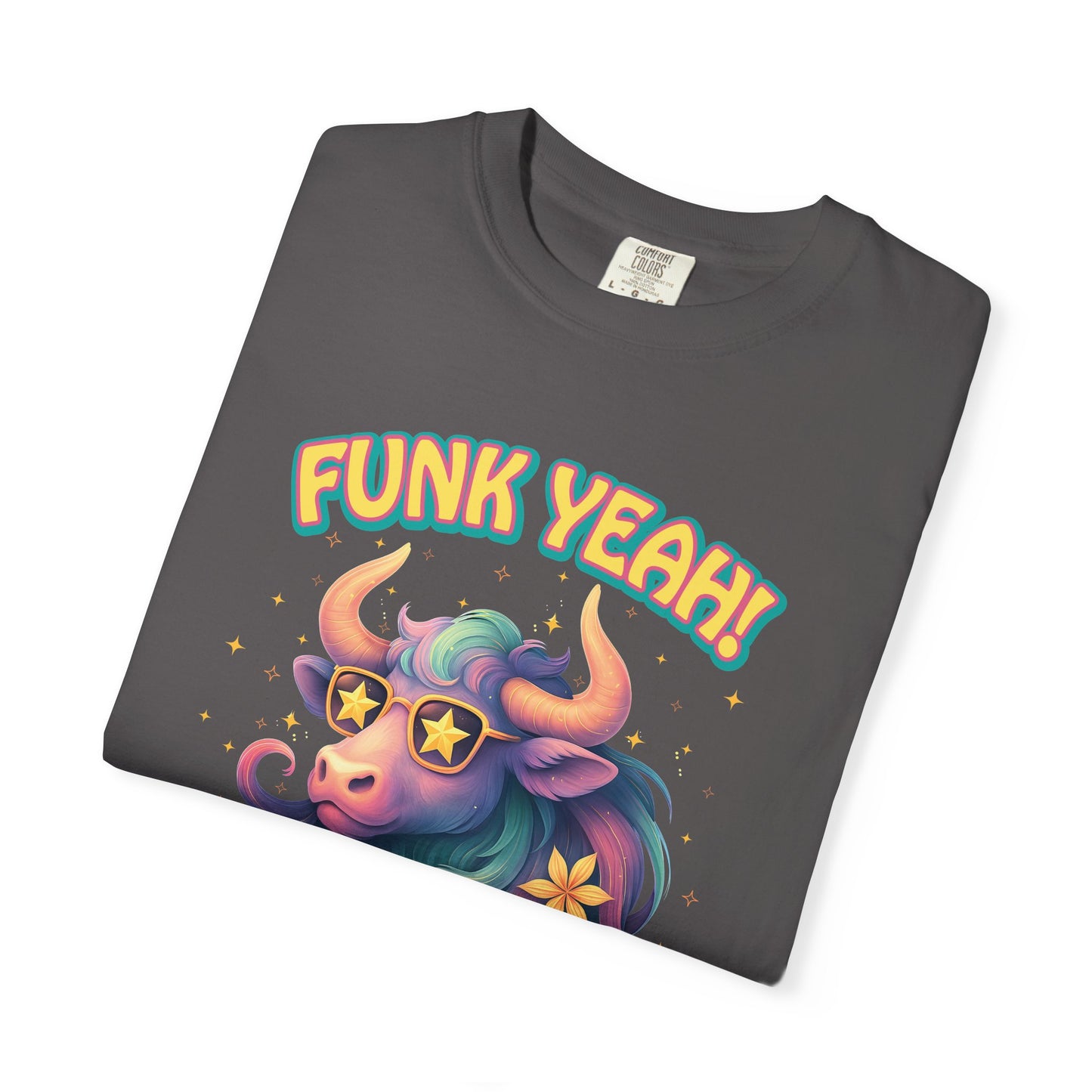 Funk Yeah I’m a Taurus T-Shirt | Cool Retro Taurus Graphic Tee | Comfort Colors 1717 | Astrology Shirt for Earth Signs