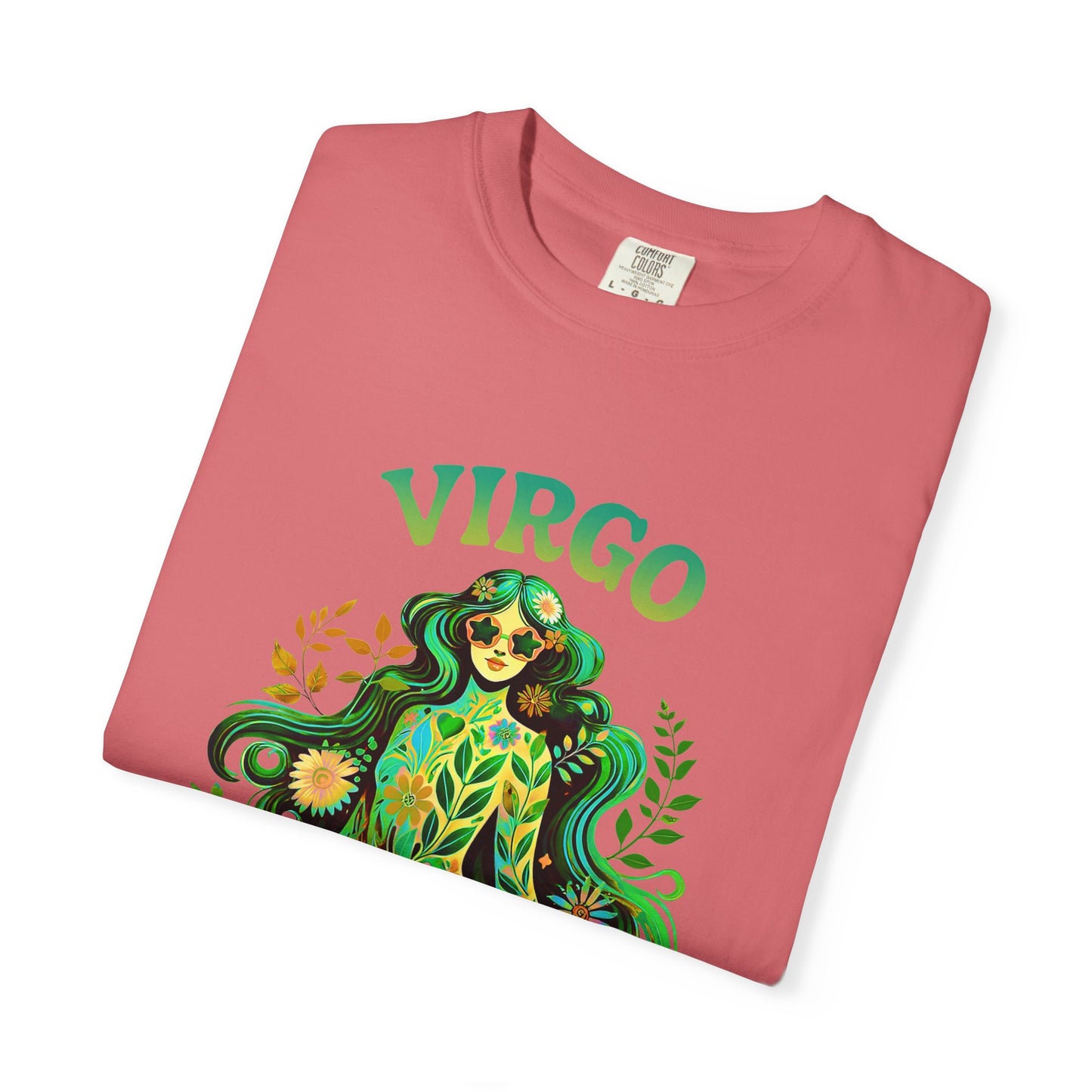 Virgo Flower Child – Vibrant Retro Zodiac Tee