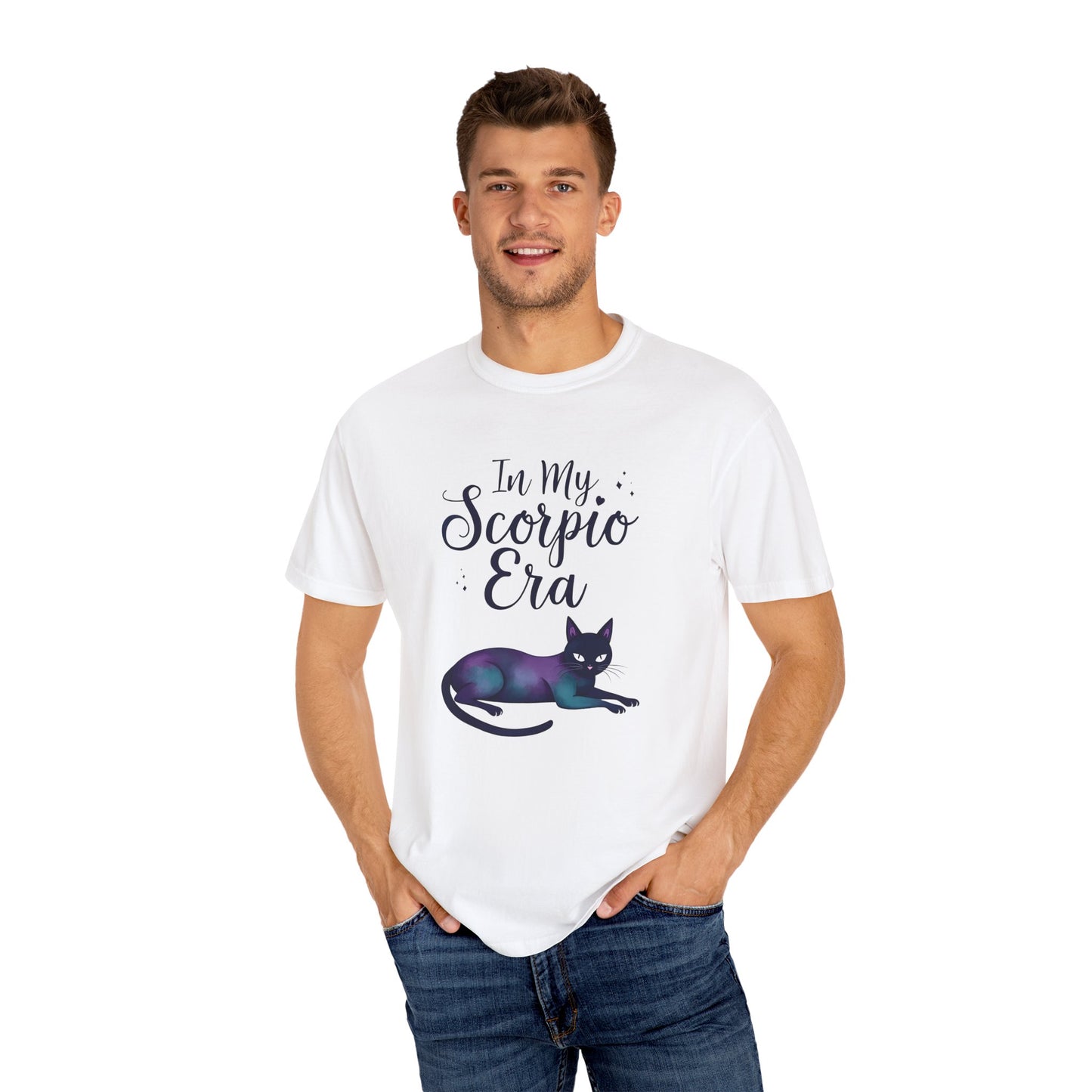 In My Scorpio Era – Mystical Black Cat Tee for the Zodiac Baddie
