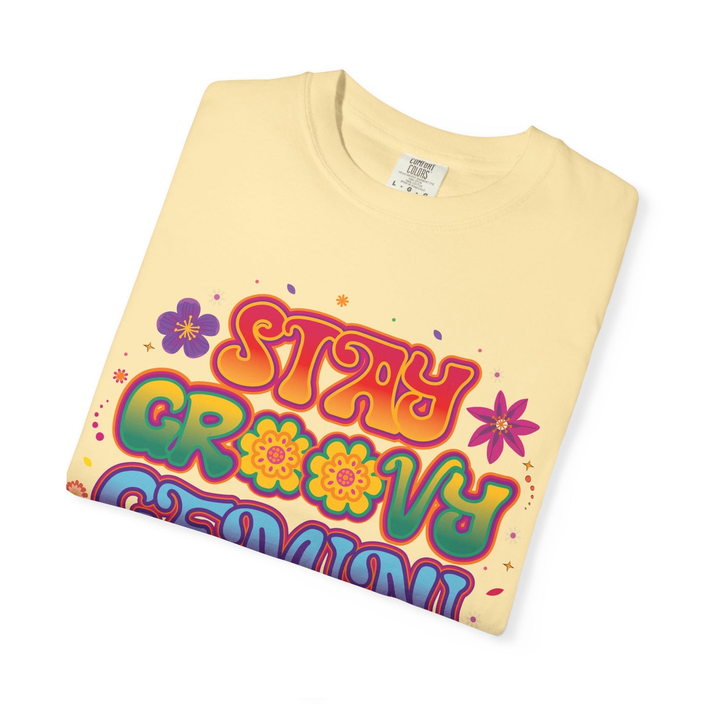 Stay Groovy Gemini – Flower Power Retro Zodiac Tee