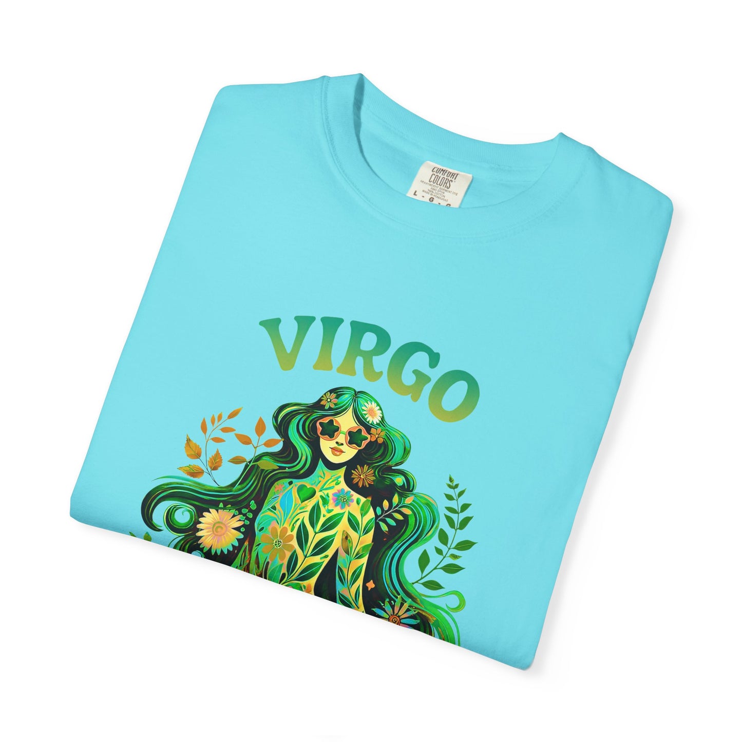 Virgo Flower Child – Vibrant Retro Zodiac Tee
