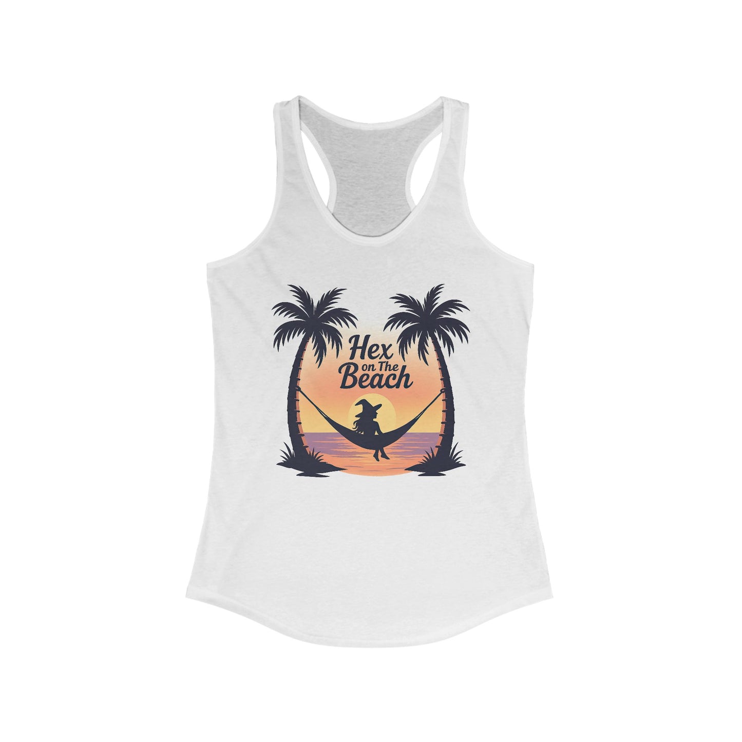 Hex on the Beach – Witchy Sunset Racerback Women's Tank