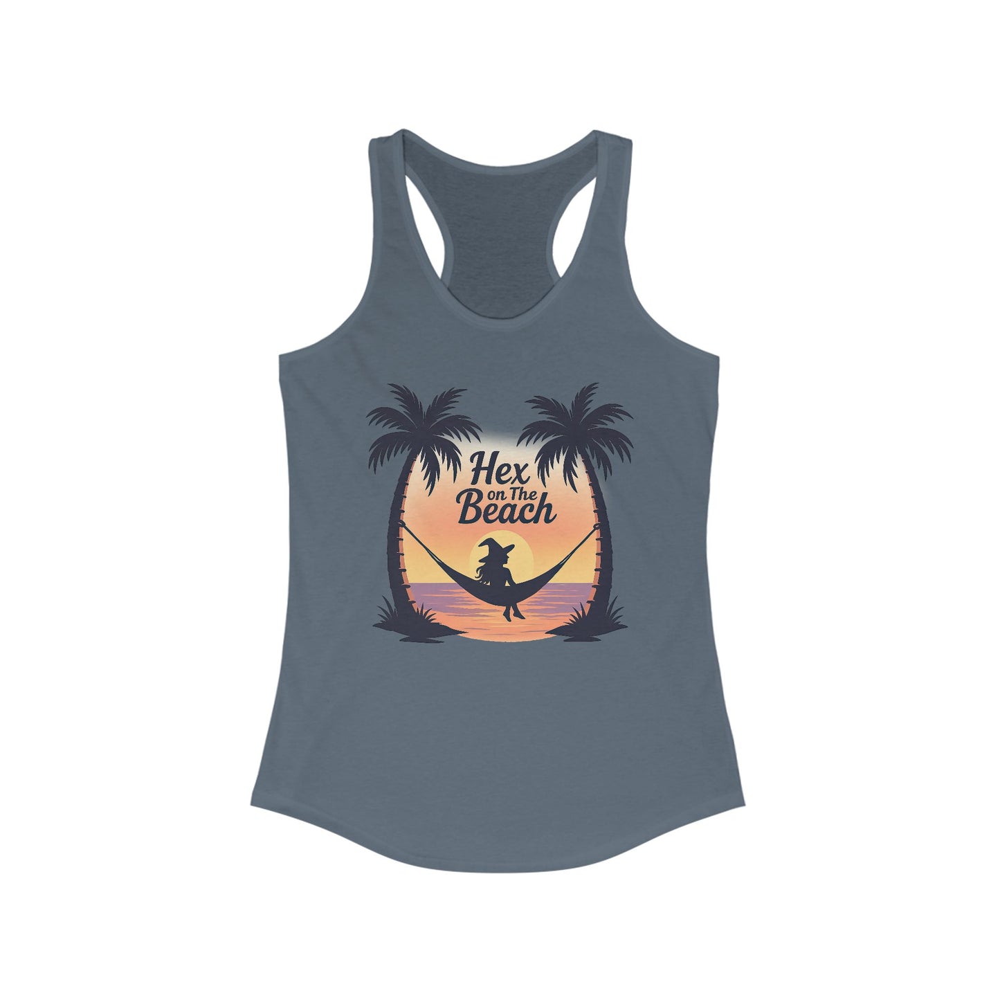 Hex on the Beach – Witchy Sunset Racerback Women's Tank