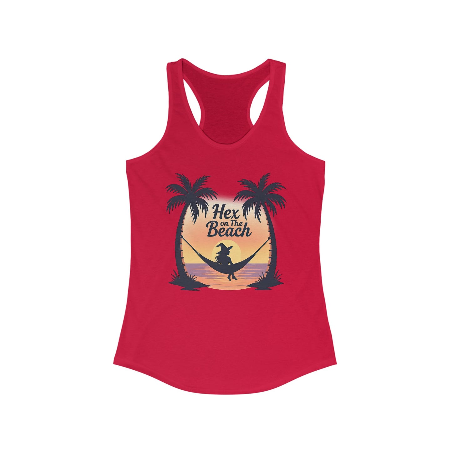 Hex on the Beach – Witchy Sunset Racerback Women's Tank