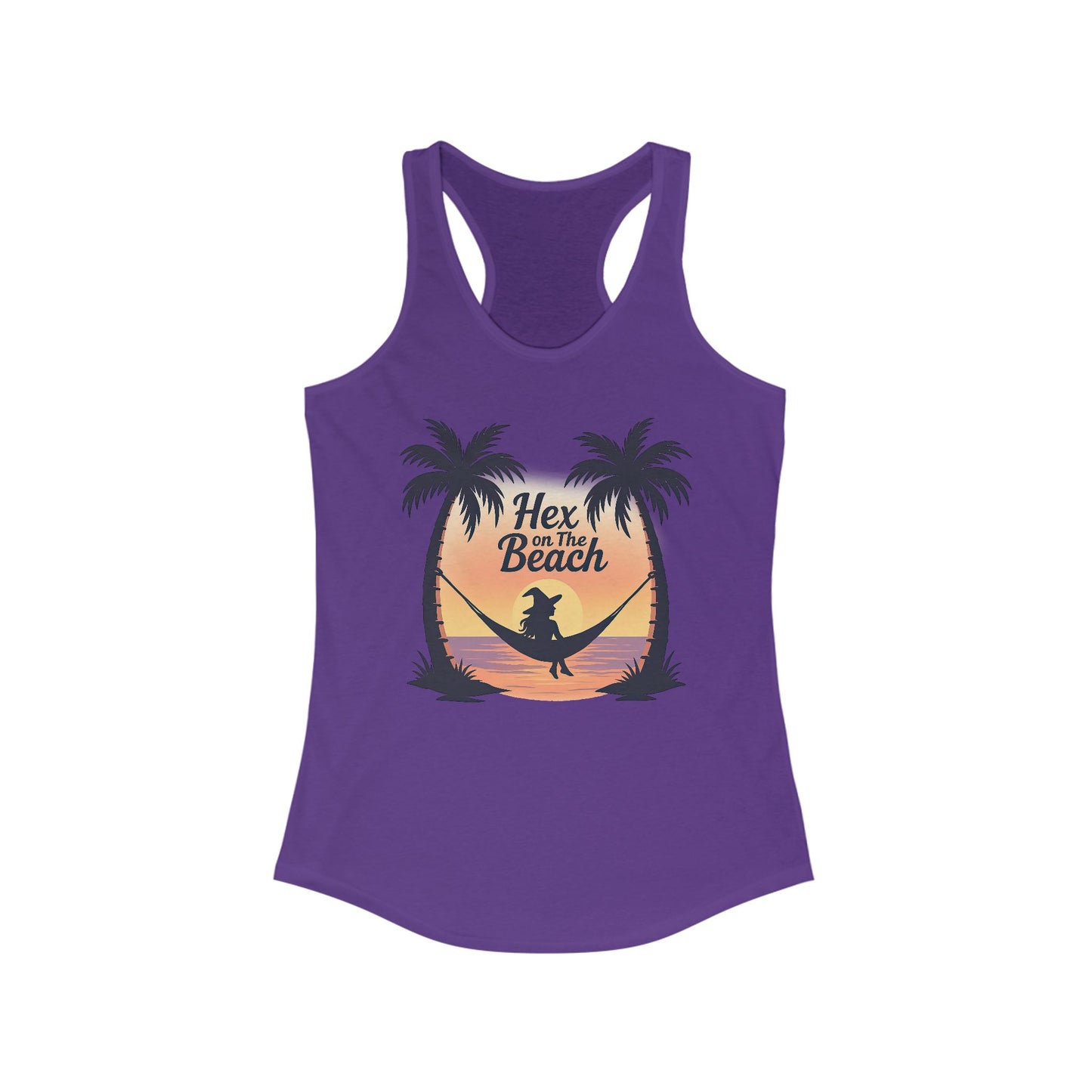 Hex on the Beach – Witchy Sunset Racerback Women's Tank