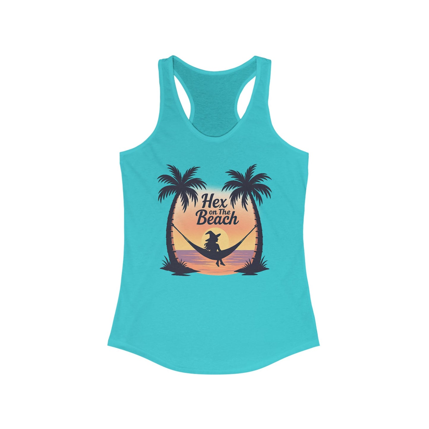 Hex on the Beach – Witchy Sunset Racerback Women's Tank