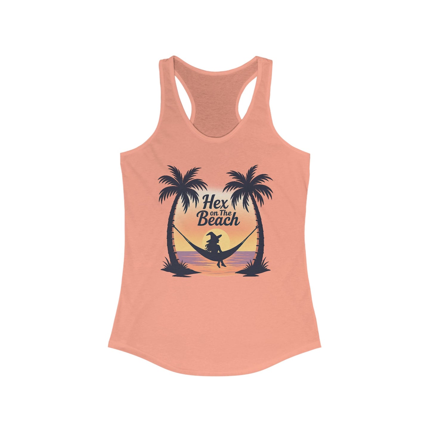 Hex on the Beach – Witchy Sunset Racerback Women's Tank