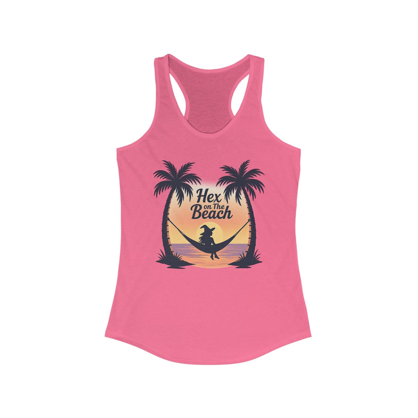 Hex on the Beach – Witchy Sunset Racerback Women's Tank