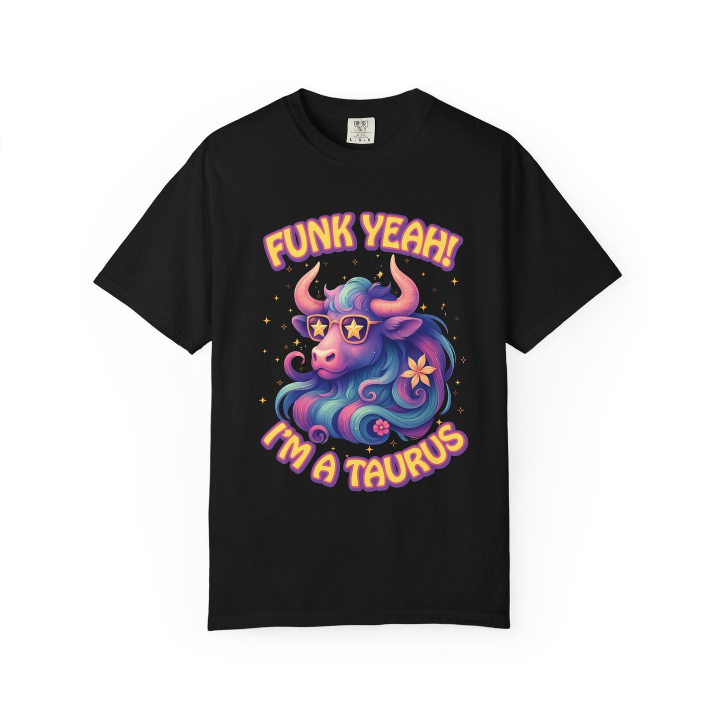 Funk Yeah I’m a Taurus Groovy Tee – Multicolor Retro Zodiac Shirt
