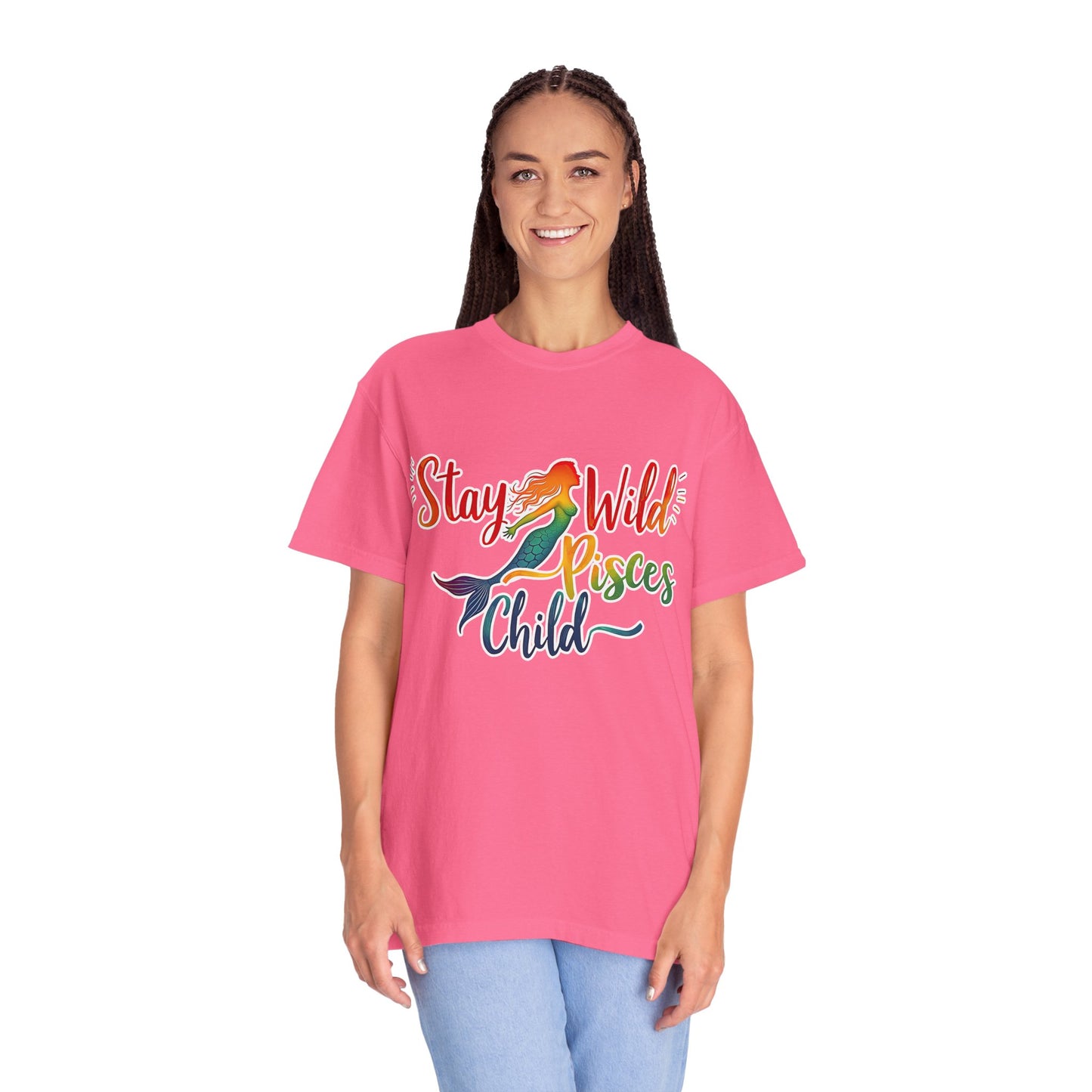 Stay Wild Pisces Child Tee β Colorful Mermaid Zodiac Shirt