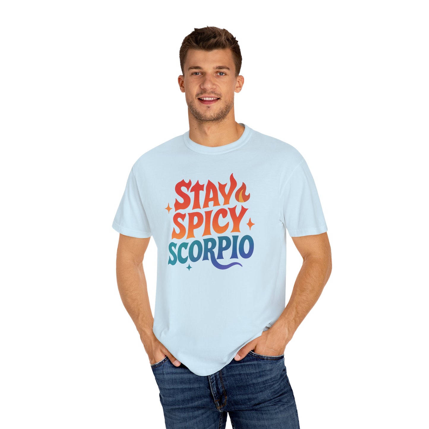 Stay Spicy Scorpio Tee – Colorful Zodiac Shirt
