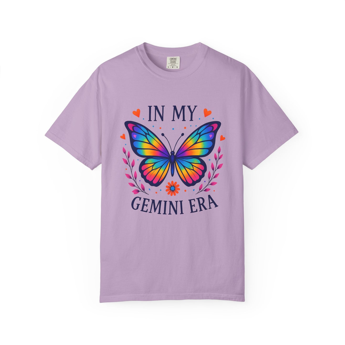 In My Gemini Era - Rainbow Butterfly Zodiac Tee