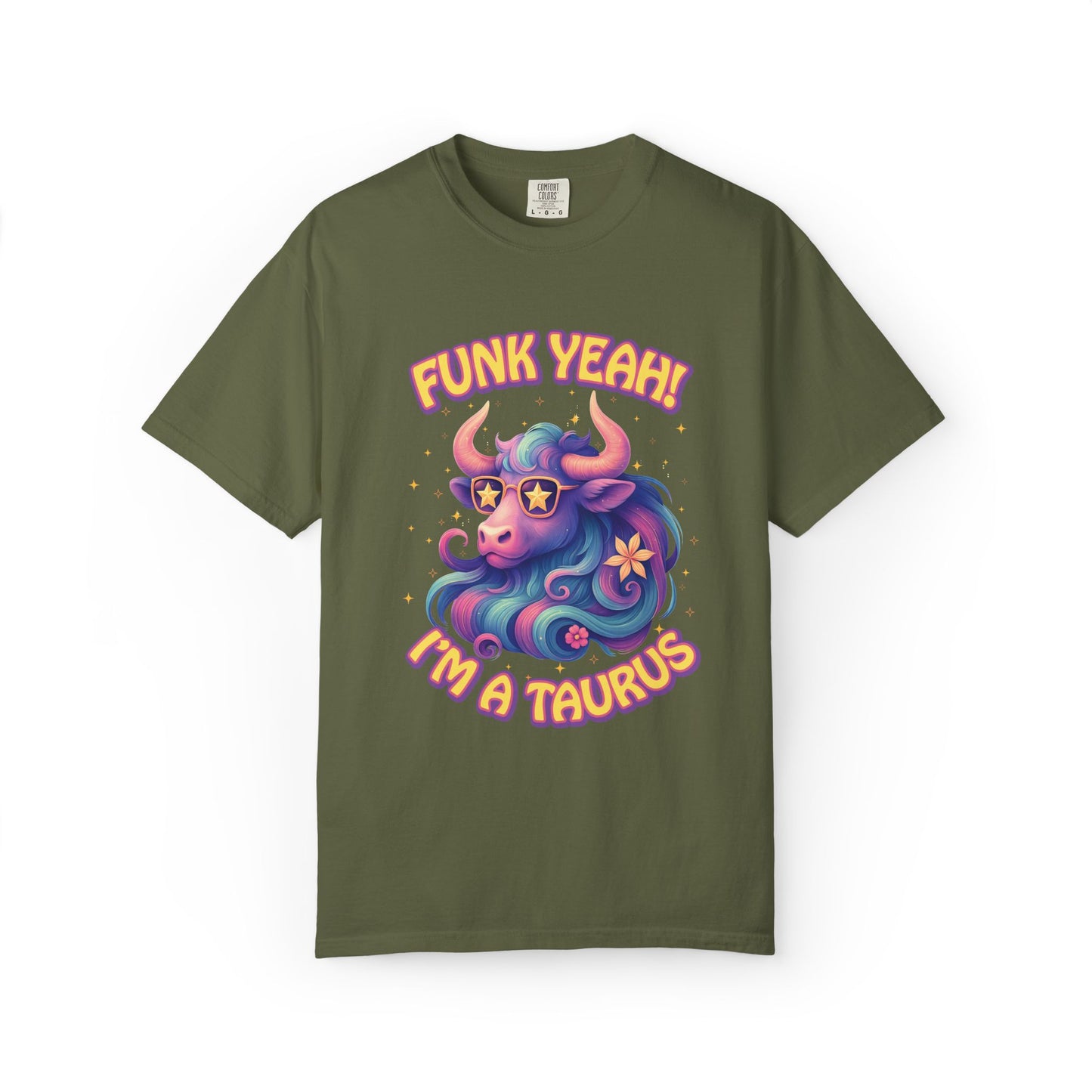 Funk Yeah! I’m a Taurus Retro – Colorful Tee Funny Zodiac Shirt