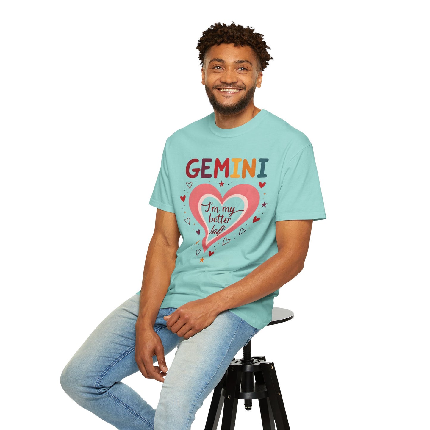 GEMINI Iām My Better Half Tee ā Colorful Retro Zodiac Shirt