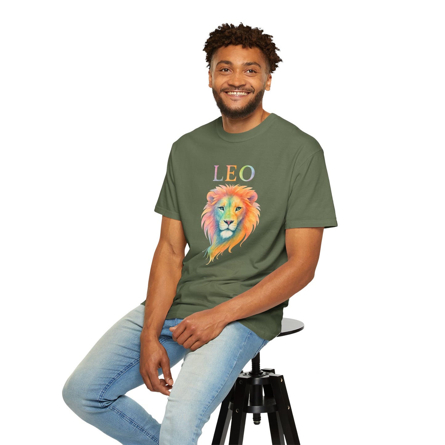 LEO Tee β Colorful Lion Zodiac Shirt