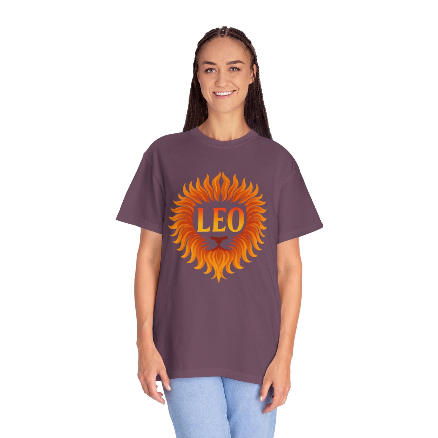 Leo Lion Flame Mane Tee - Vibrant Radiance
