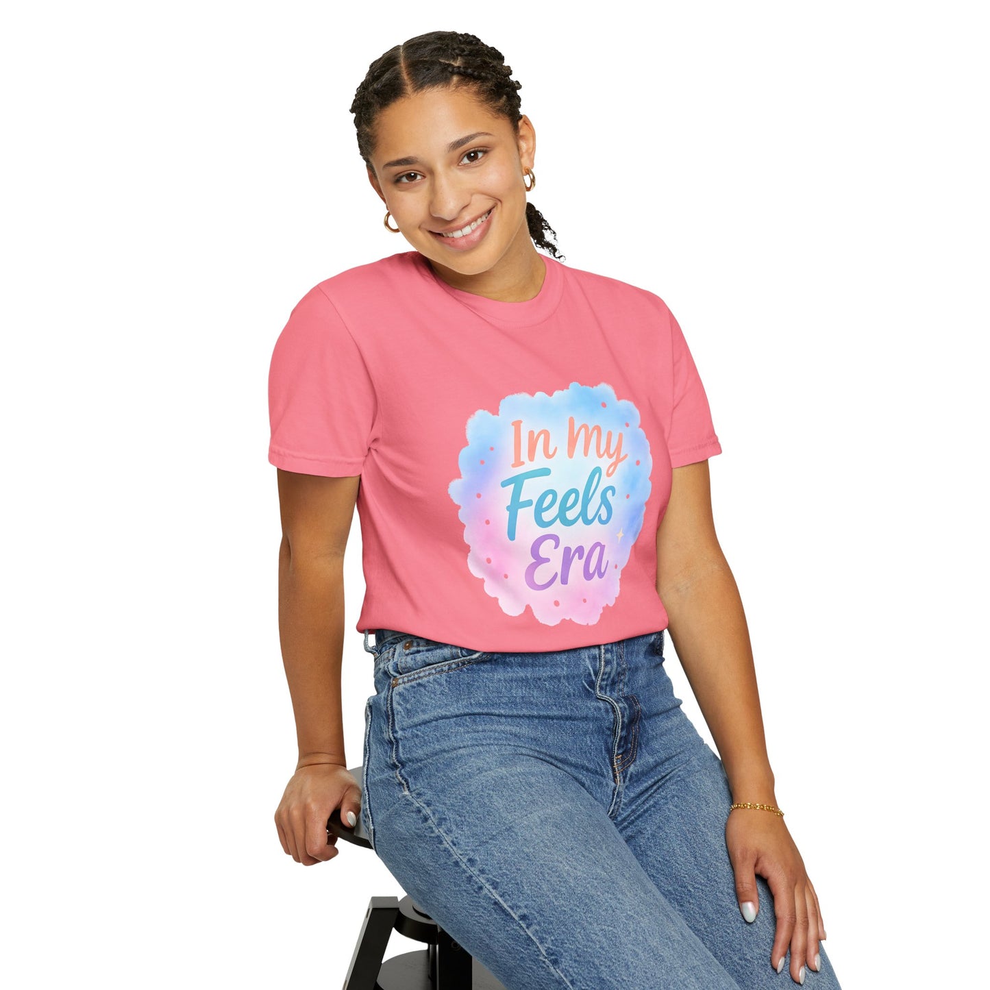 In My Feels Era Affirmation Tee – Soft Pastel Self-Love Shirt