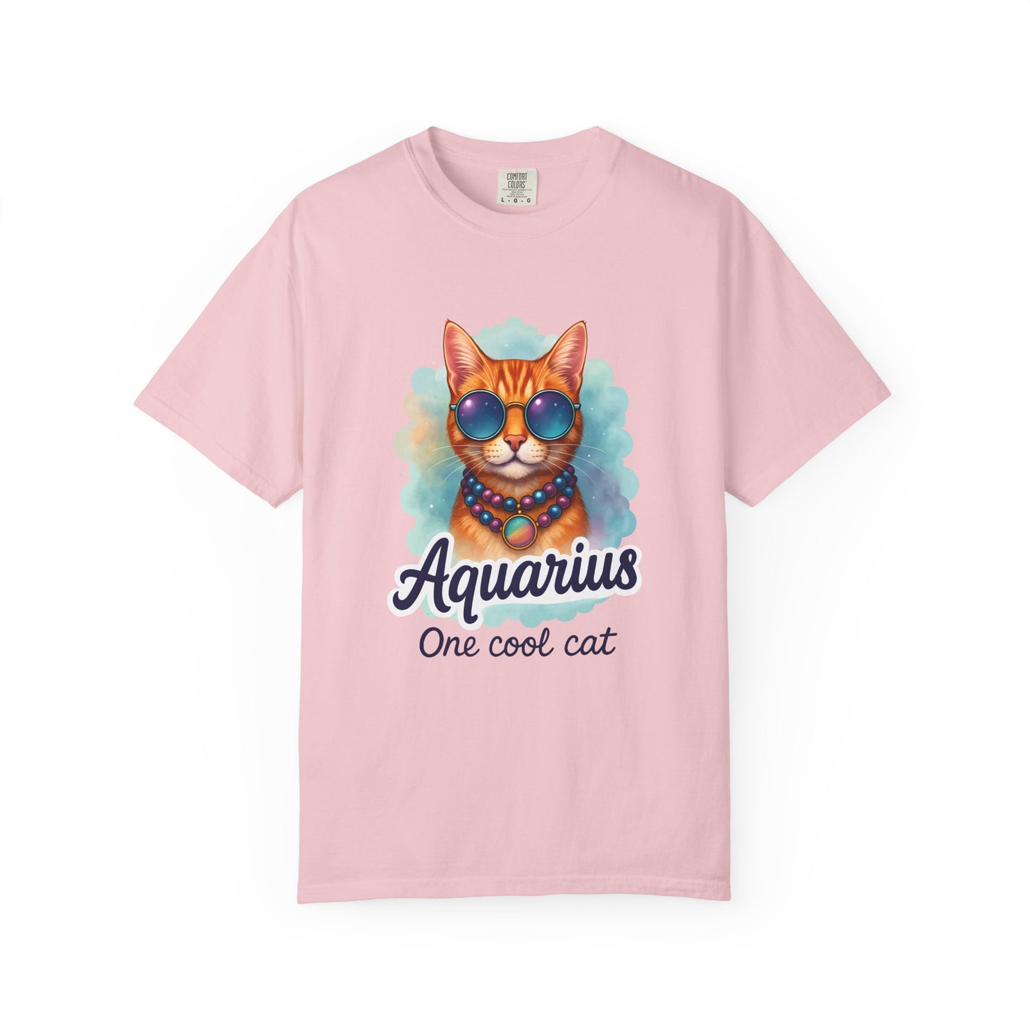 Aquarius One Cool Cat – Groovy Cosmic Kitty T-shirt